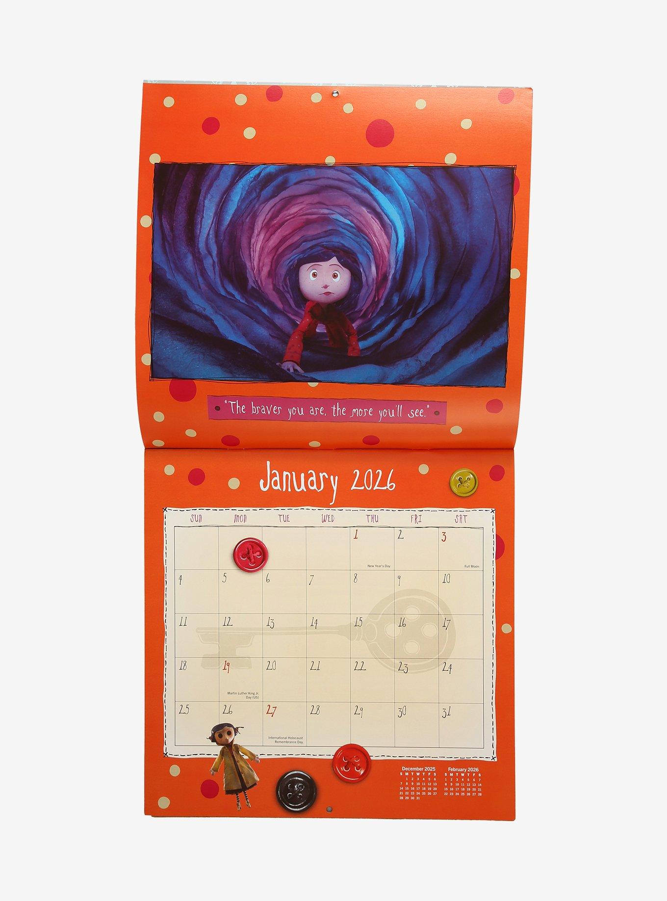 Coraline September 2025 - December 2026 Calendar, , hi-res