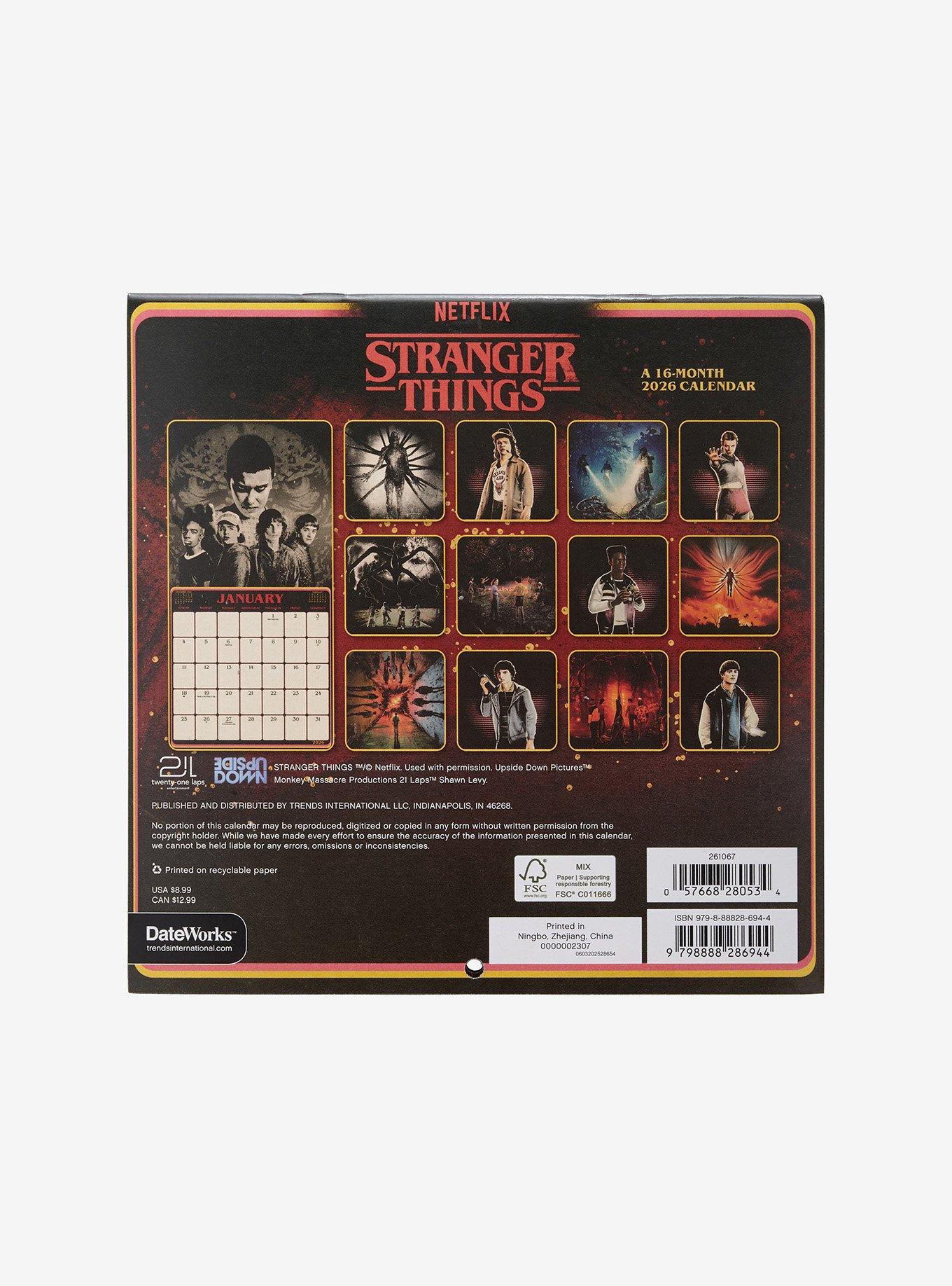 Stranger Things 2026 Mini Calendar, , hi-res
