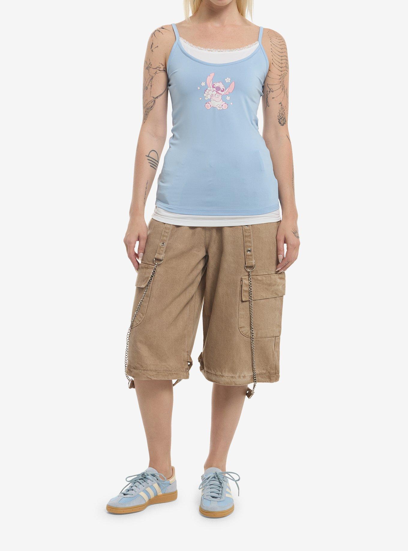 Her Universe Disney Stitch Cherry Blossom Layered Cami, , hi-res