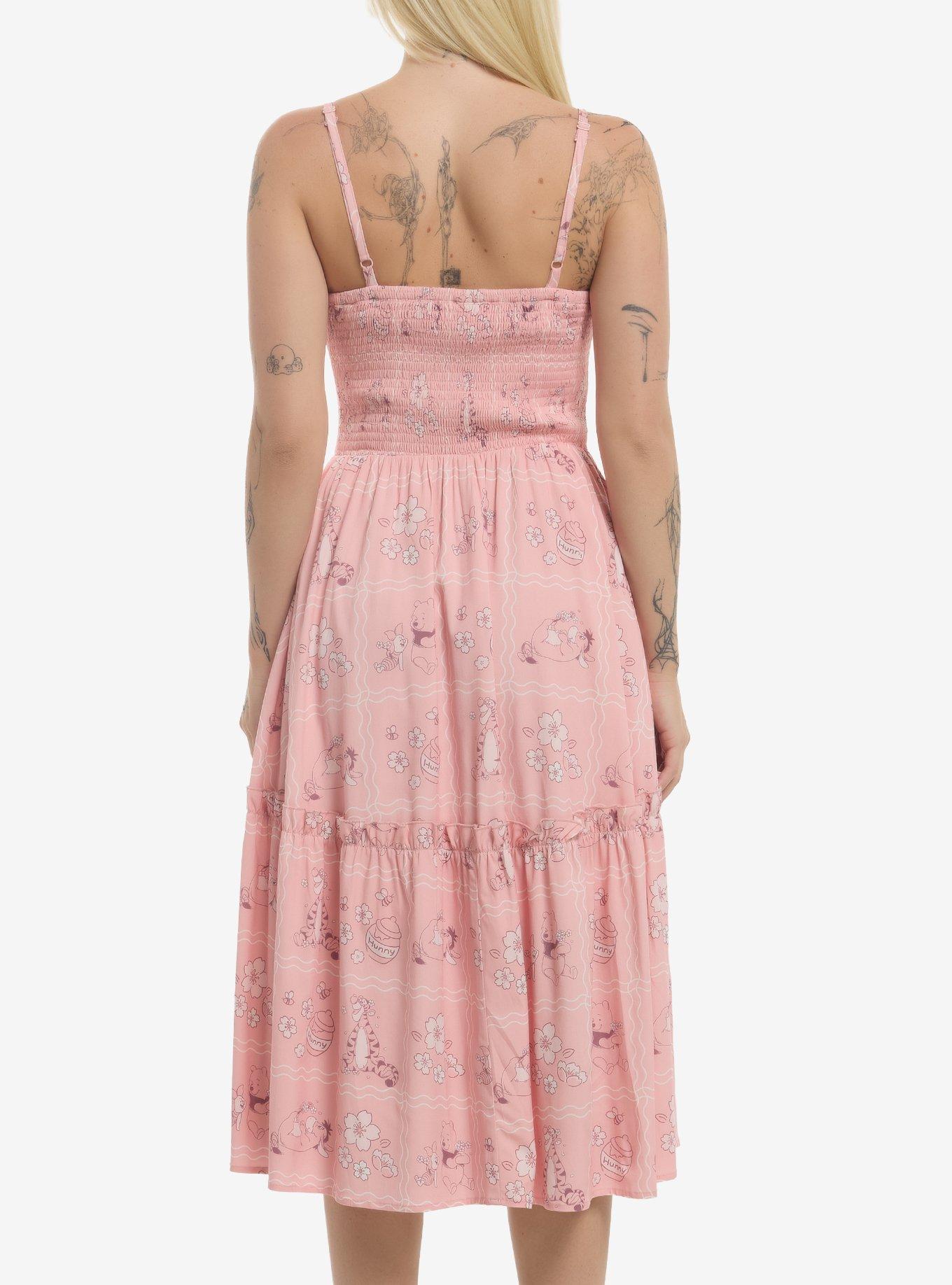 Her Universe Disney Winnie The Pooh Spring Midi Dress, PINK, alternate - view 3