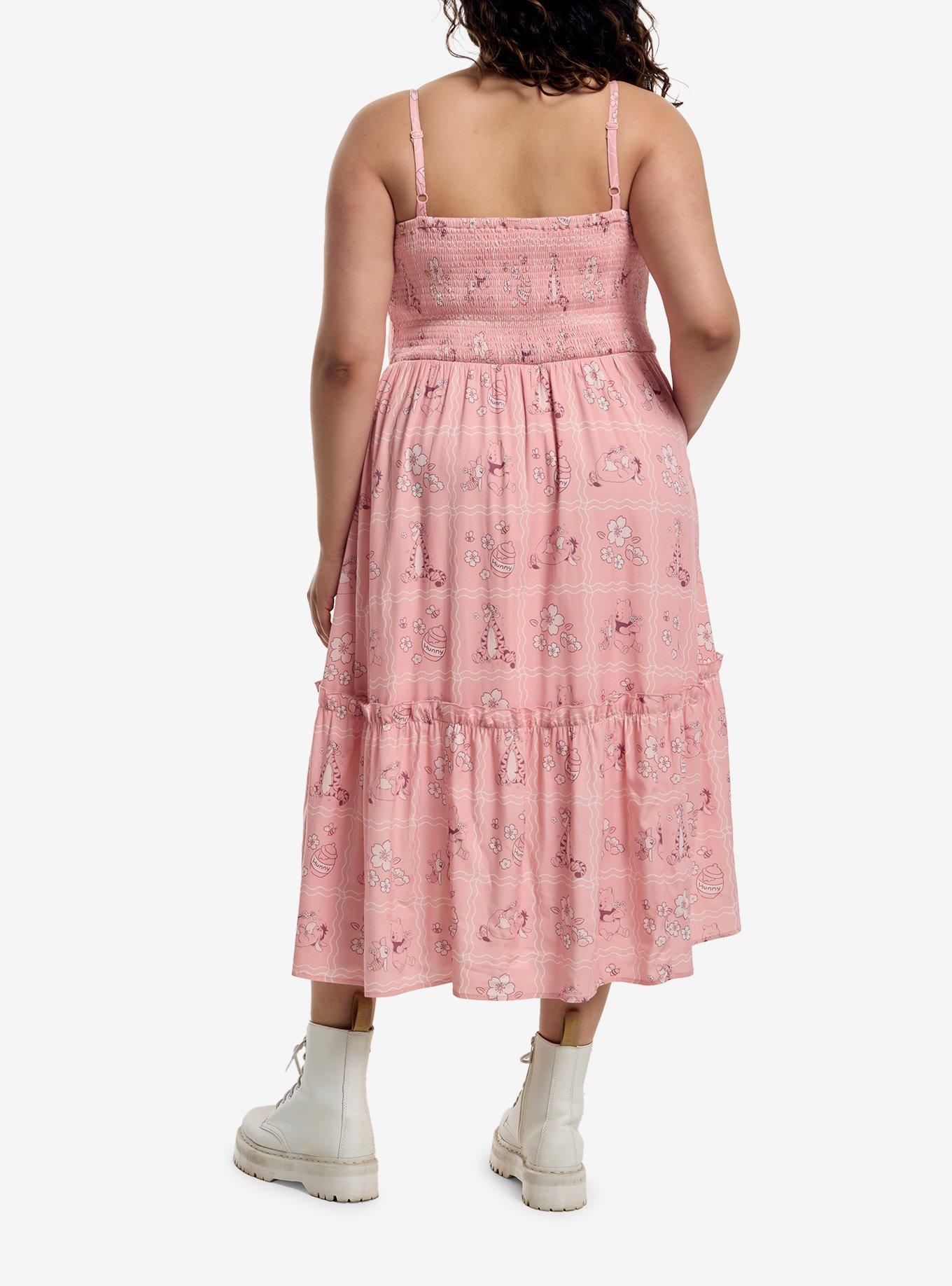 Her Universe Disney Winnie The Pooh Spring Midi Dress Plus Size, , hi-res