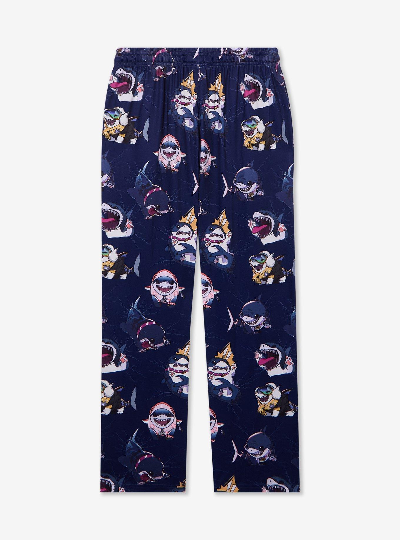Marvel Rivals Jeff The Land Shark Allover Print Sleep Pants - BoxLunch Exclusive, , hi-res
