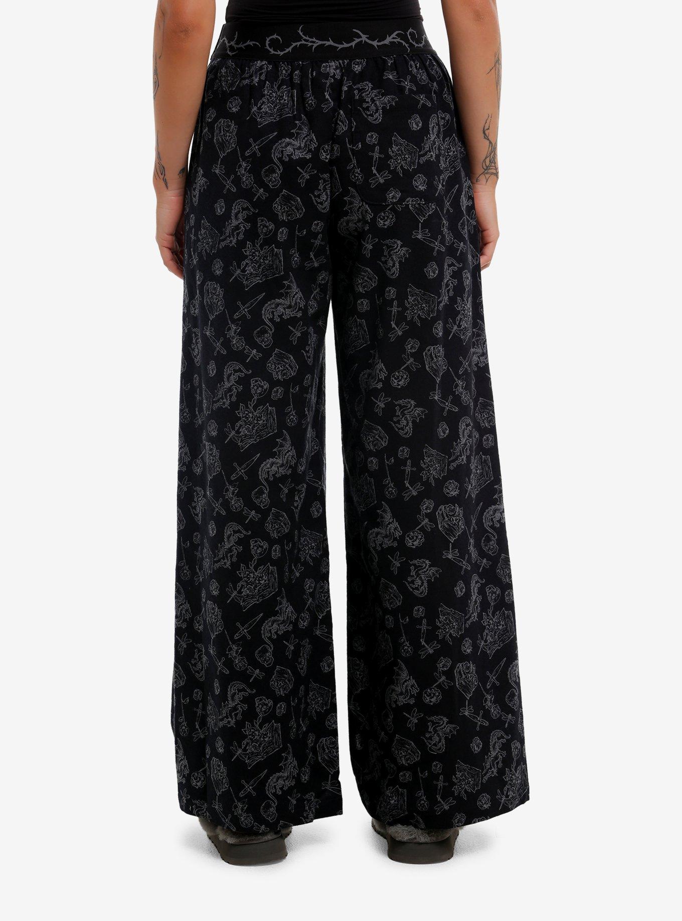 Thorn & Fable Dragon & Dagger Girls Wide Leg Lounge Pants, , hi-res