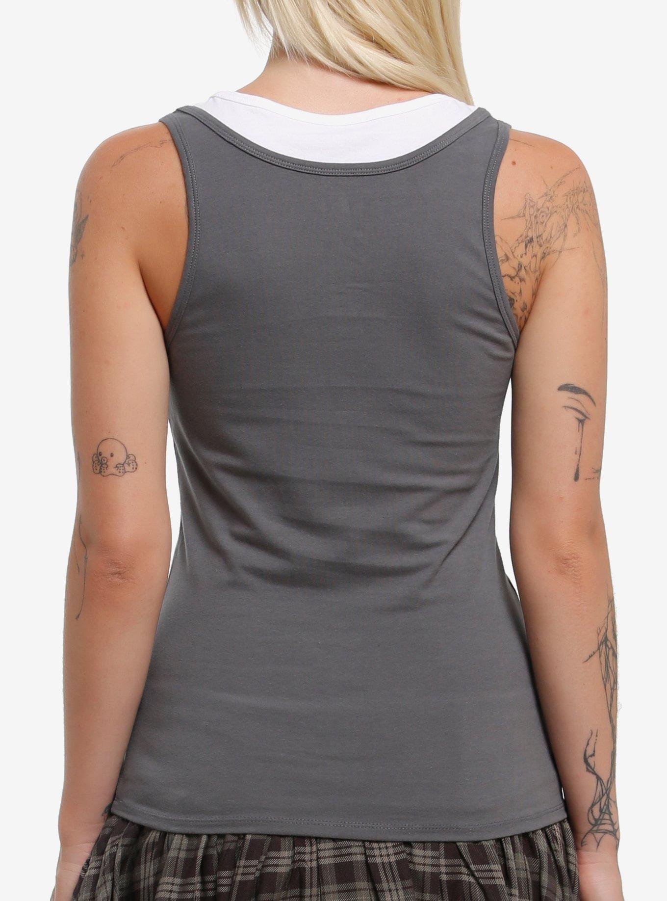 Domo Grid Two-Tone Tank Top, , alternate