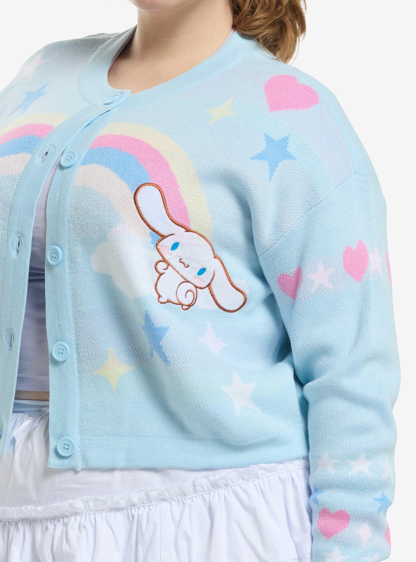 Cinnamoroll & Mocha Pastel Girls Cardigan Plus Size, MULTI, alternate