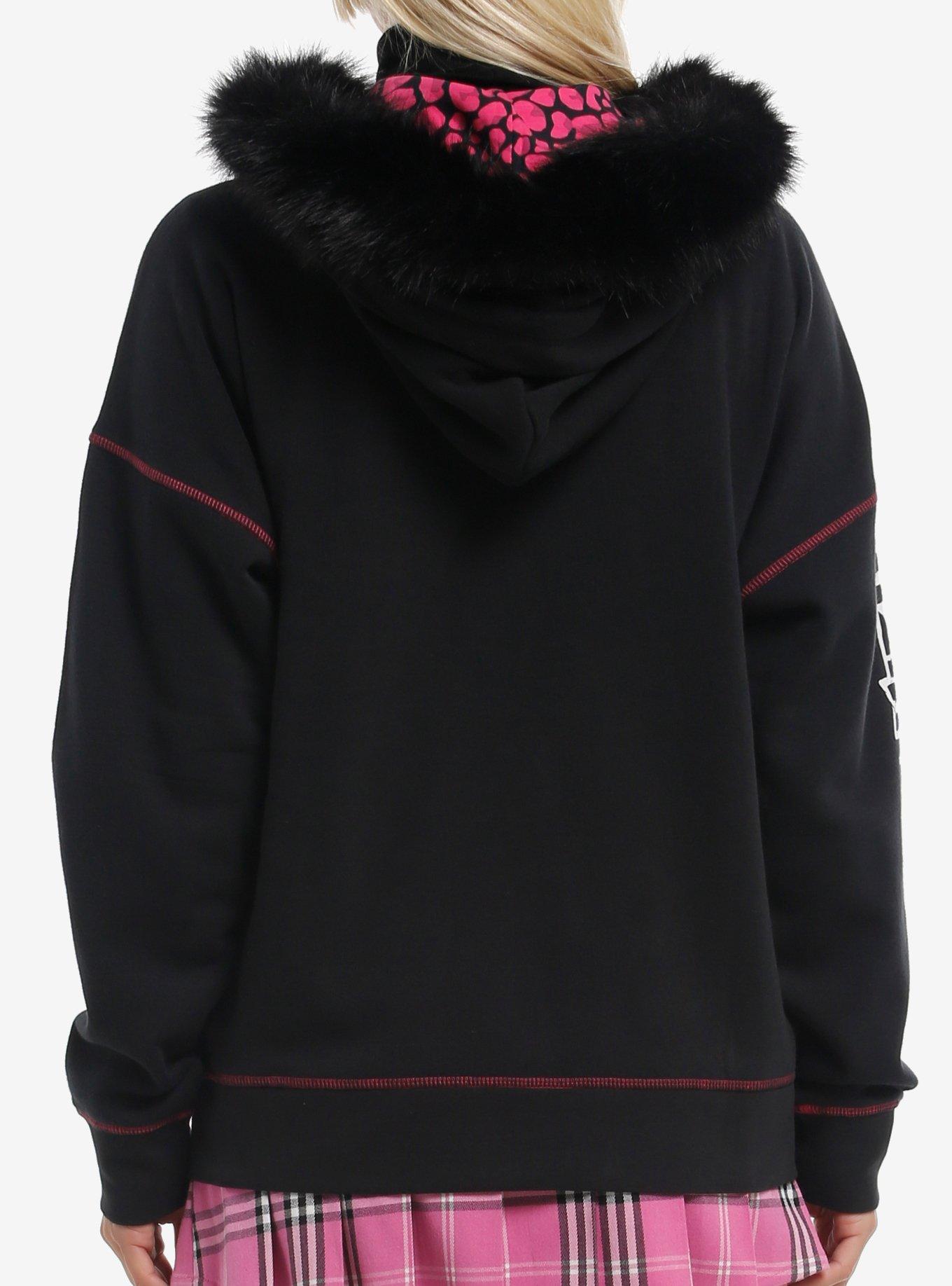 Monster High Fur Trim Girls Hoodie, , hi-res