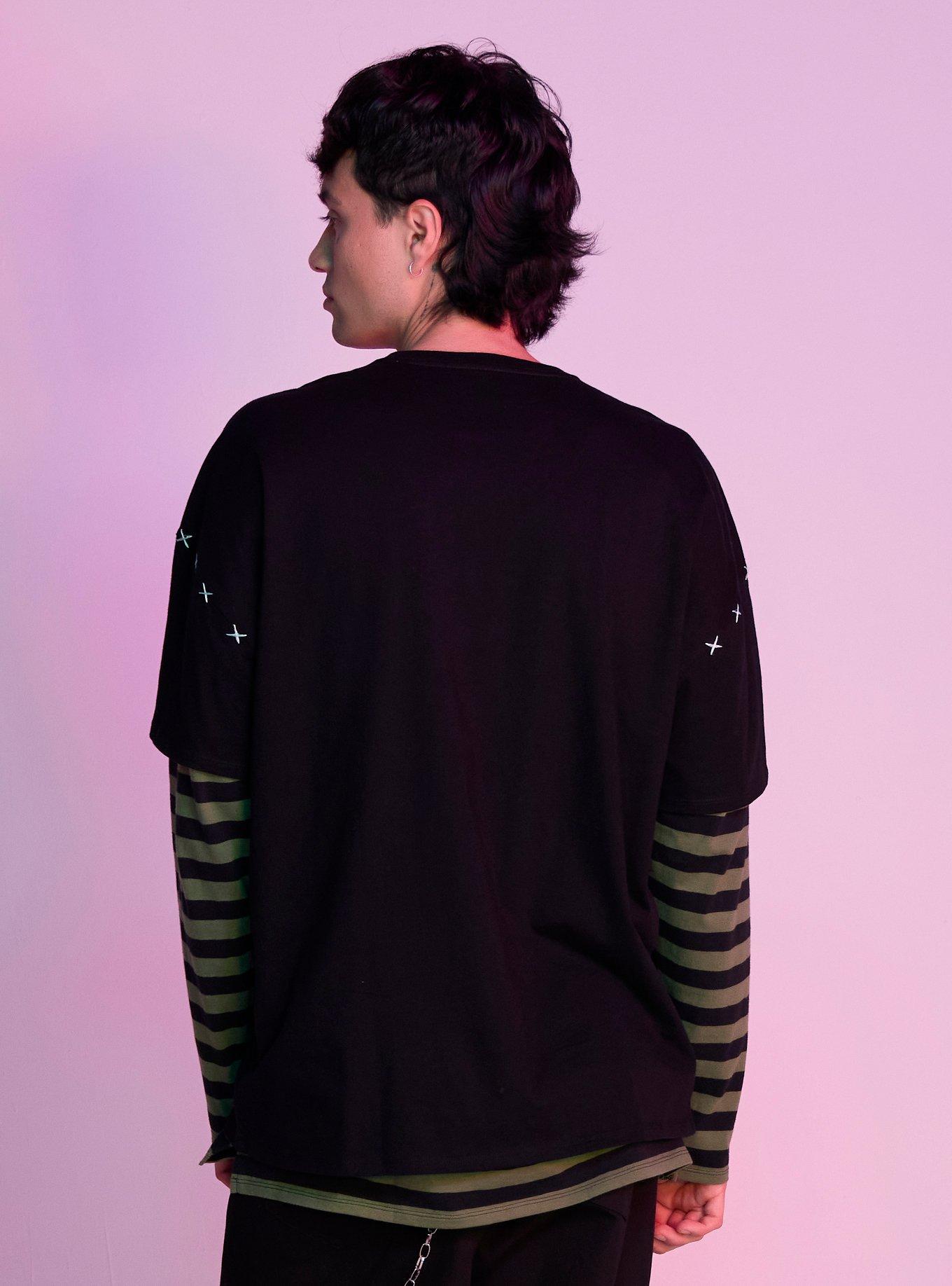 The Gaslight District Group Glow-In-The-Dark Twofer Long-Sleeve T-Shirt, BLACK, alternate