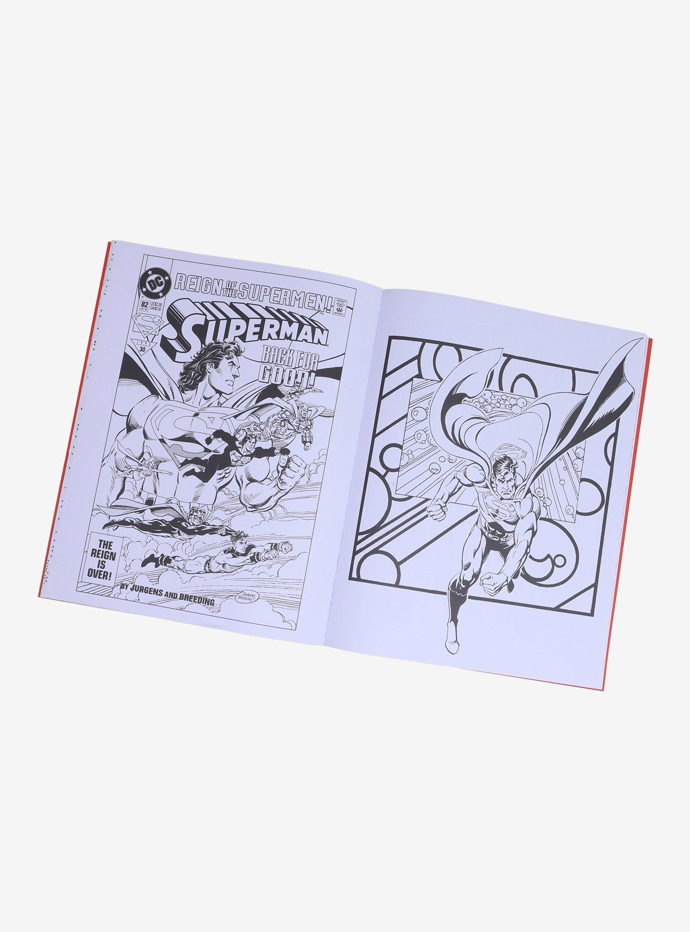 DC Comics Superman Ultimate '90s Flashback Coloring Book, , hi-res