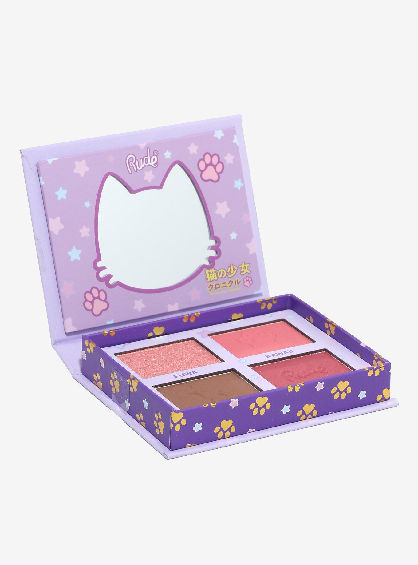 Rude Cosmetics Purr-Fect Neko-Chan Face Palette, , hi-res