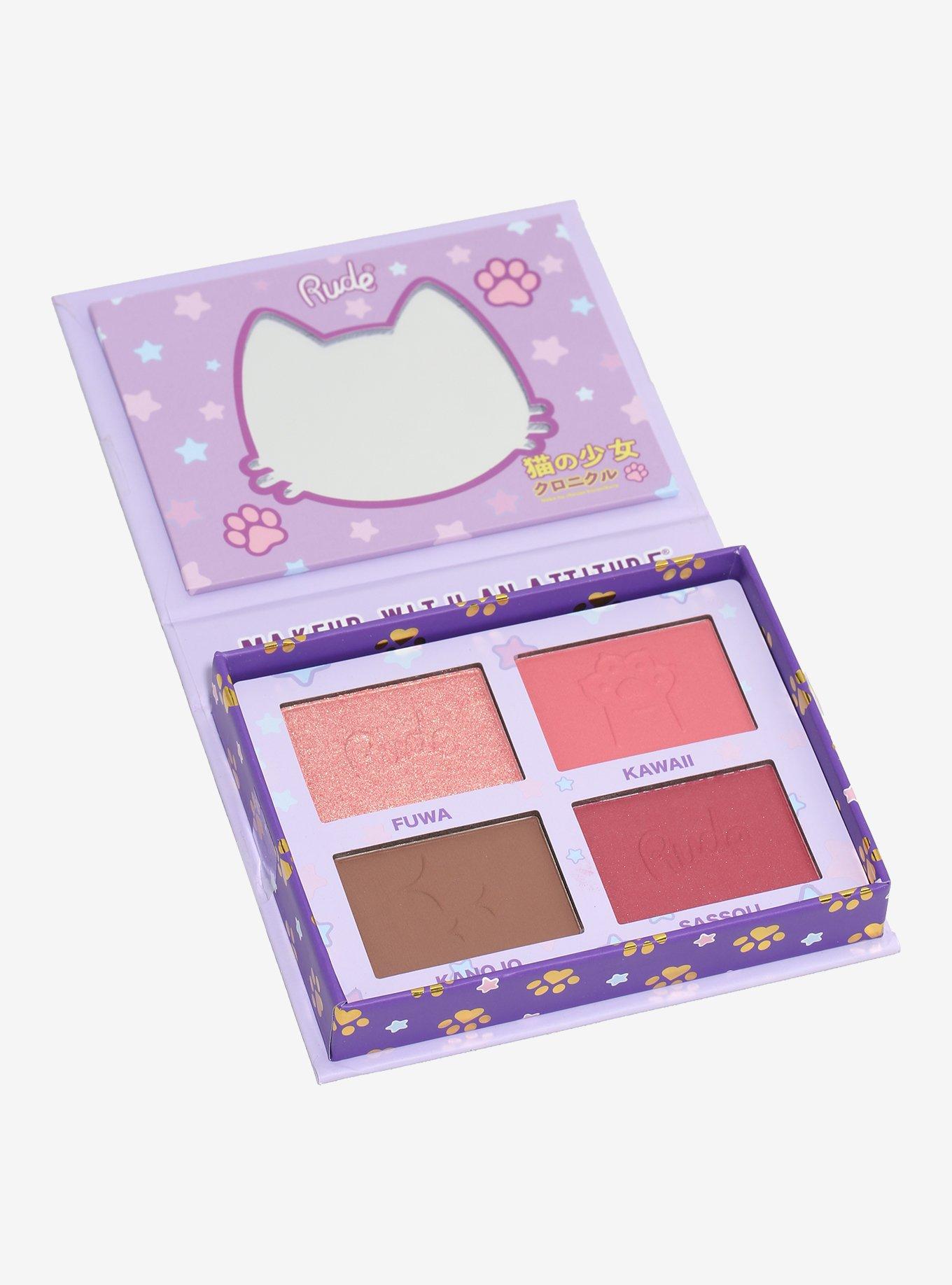 Rude Cosmetics Purr-Fect Neko-Chan Face Palette, , alternate