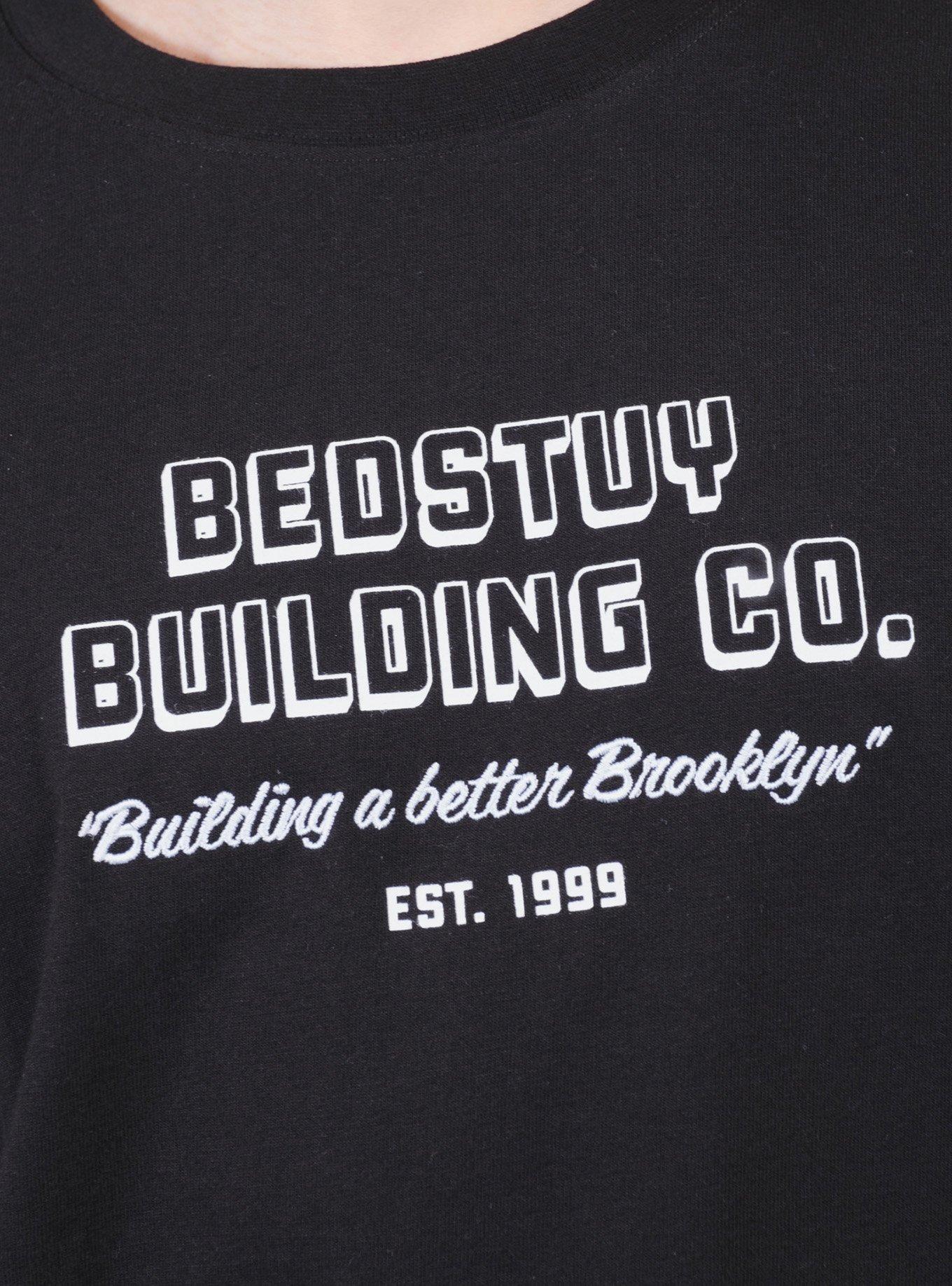 Premium Heavy Weight Bedstuy Building Tee Black, BLACK, alternate