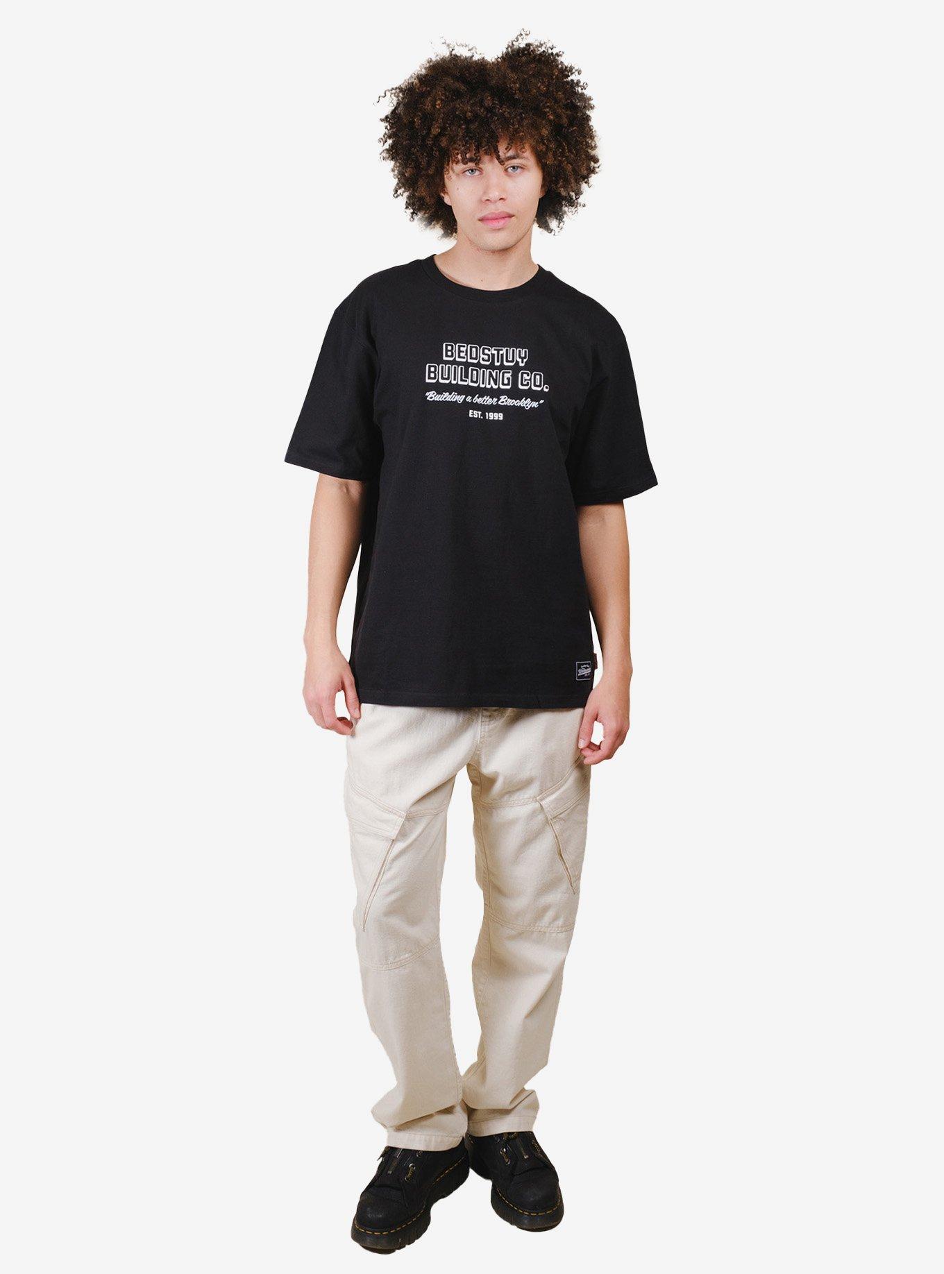 Premium Heavy Weight Bedstuy Building Tee Black, BLACK, alternate
