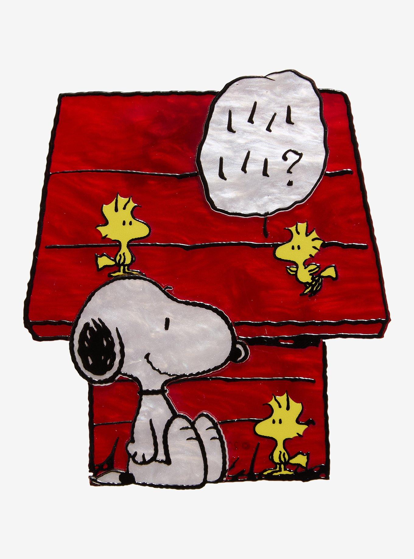 Whatever! Makes You Happy Peanuts Snoopy Dog House Acrylic Pin, , hi-res