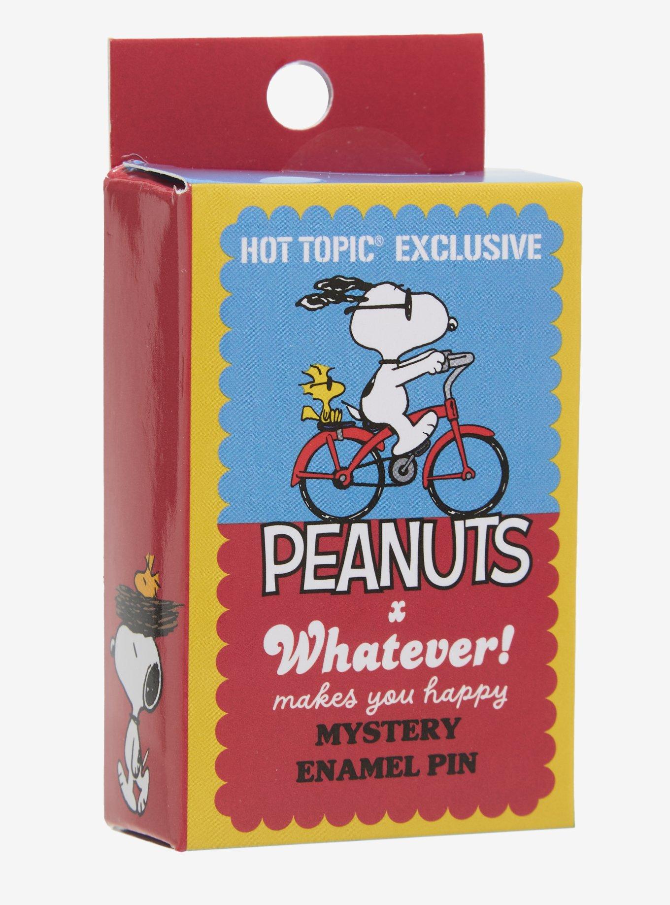 Whatever! Makes You Happy Peanuts Snoopy & Woodstock Blind Box Enamel Pin Hot Topic Exclusive, , hi-res