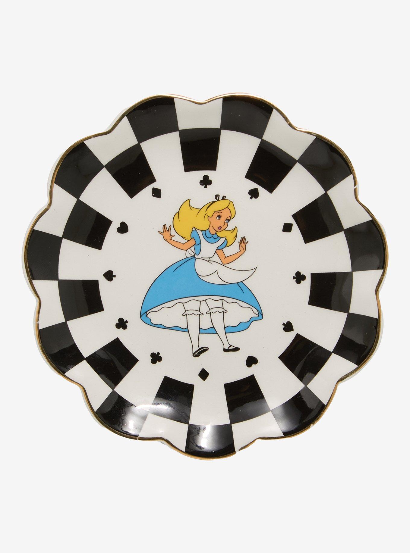 Disney Alice in Wonderland Checkered Trinket Tray — BoxLunch Exclusive