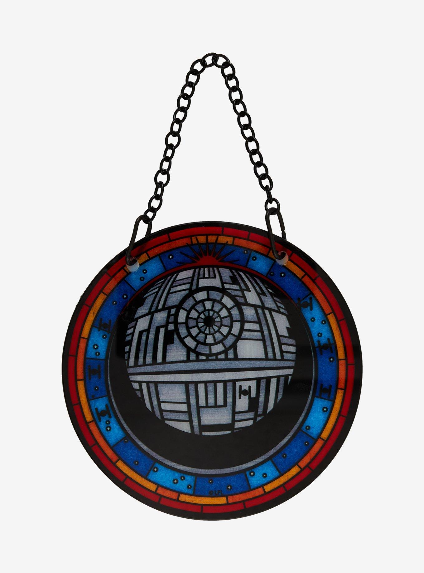 Star Wars Death Star Stained Glass Wall Art &mdash; BoxLunch Exclusive, , hi-res