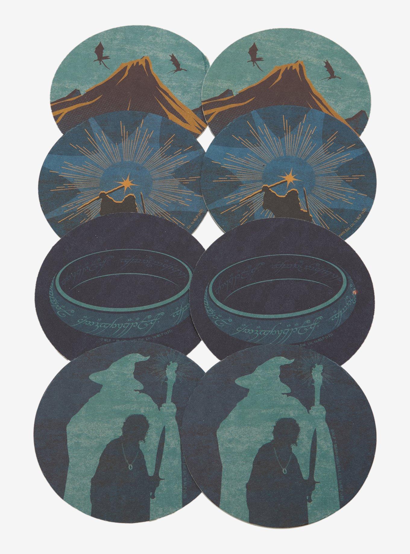 The Lord of The Rings Icons Coaster Set - BoxLunch Exclusive, , alternate