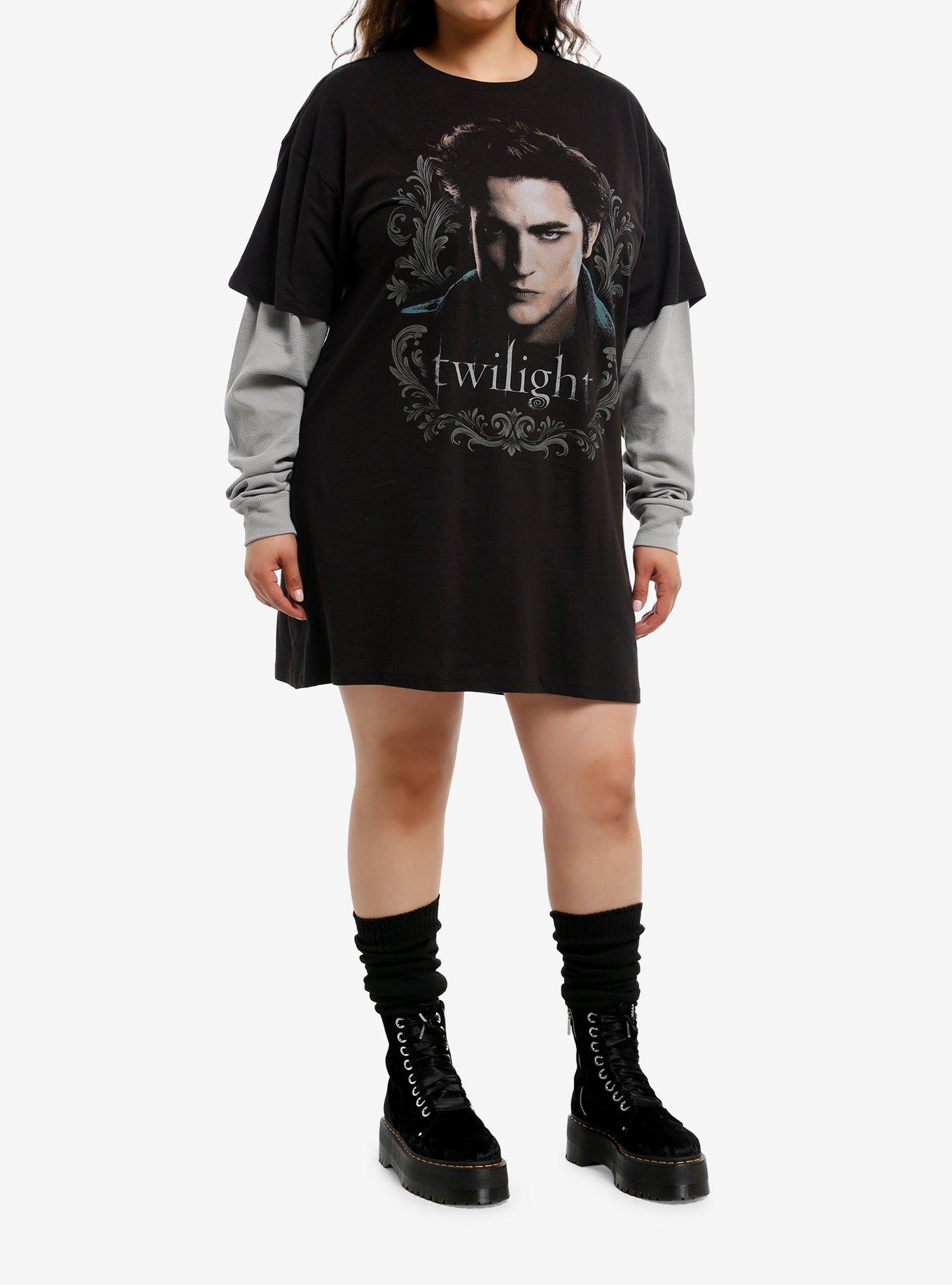 The Twilight Saga Edward Filigree Twofer Dress Plus Size, , hi-res
