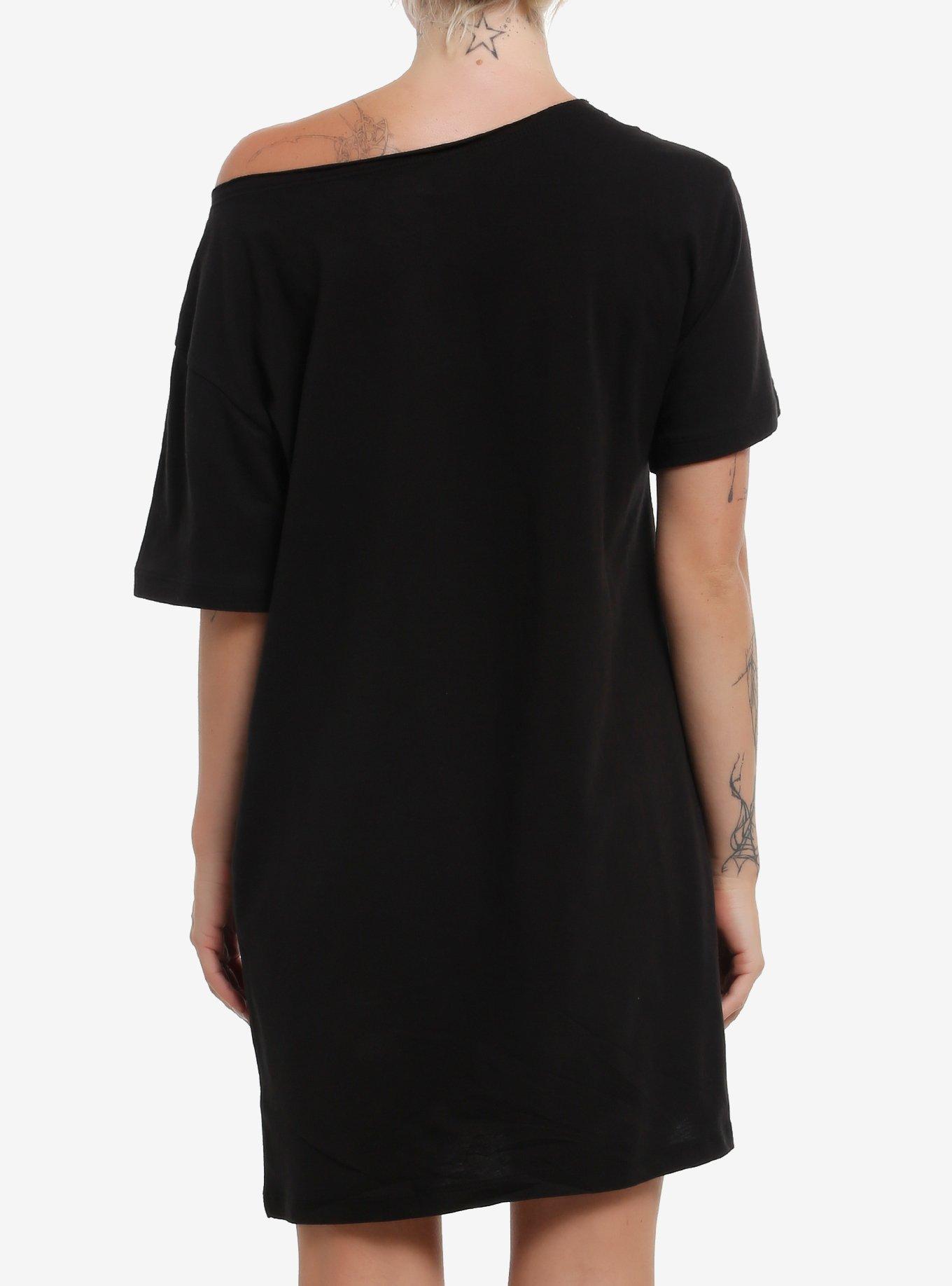 Kuromi Off-Shoulder T-Shirt Dress, MULTI, alternate