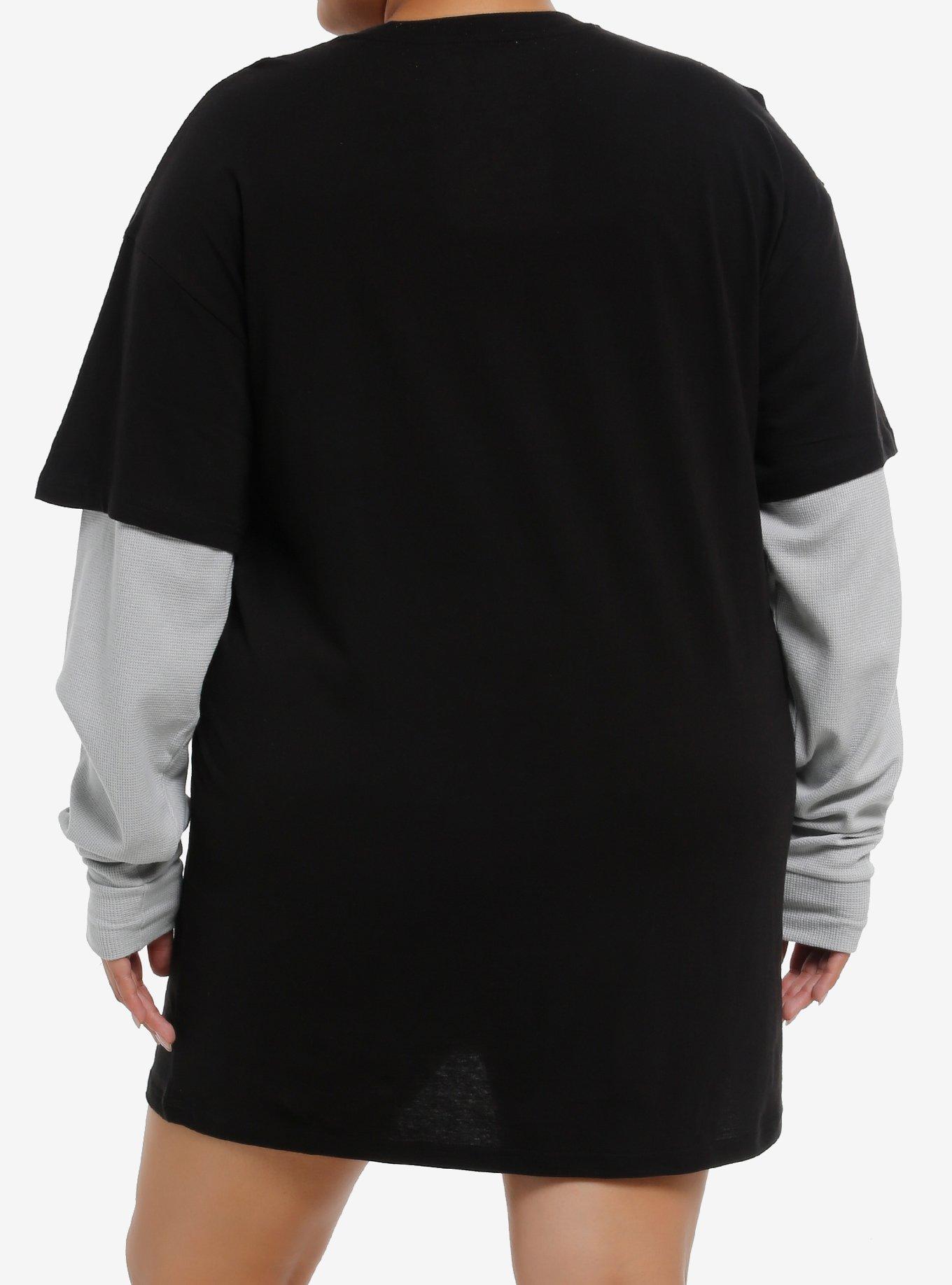 Sonic The Hedgehog Characters Twofer T-Shirt Dress Plus Size, MULTI, alternate