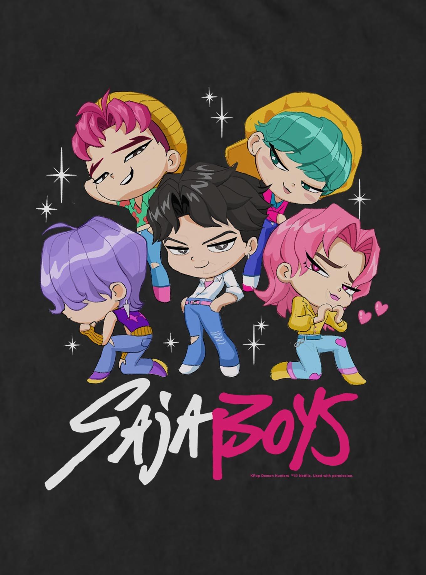 KPop Demon Hunters Saja Boys Chibi Group T-Shirt, , hi-res