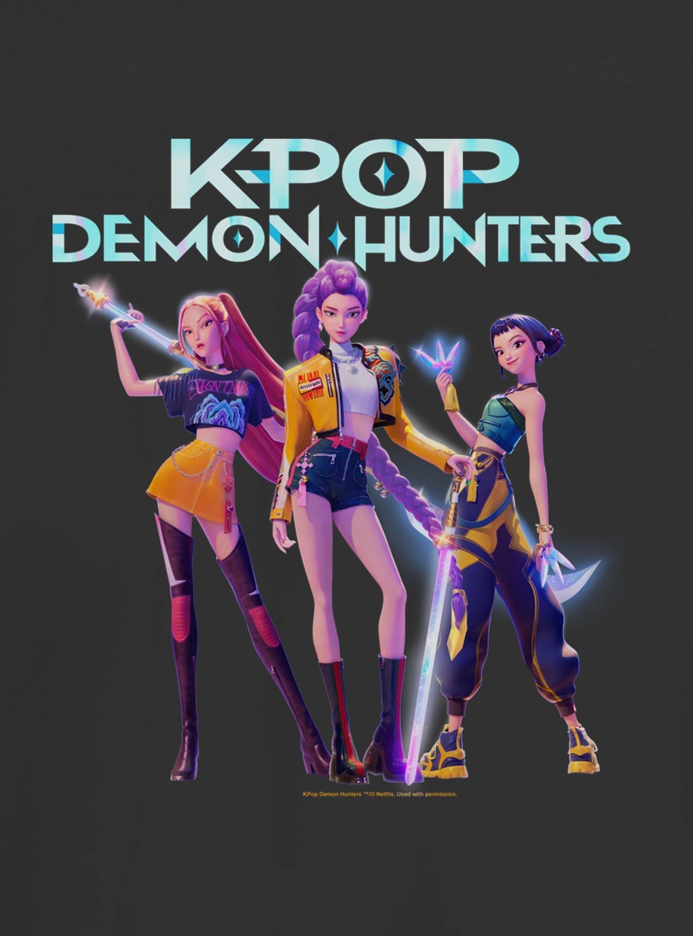 KPop Demon Hunters Huntrix Hero Group Girls T-Shirt, , hi-res