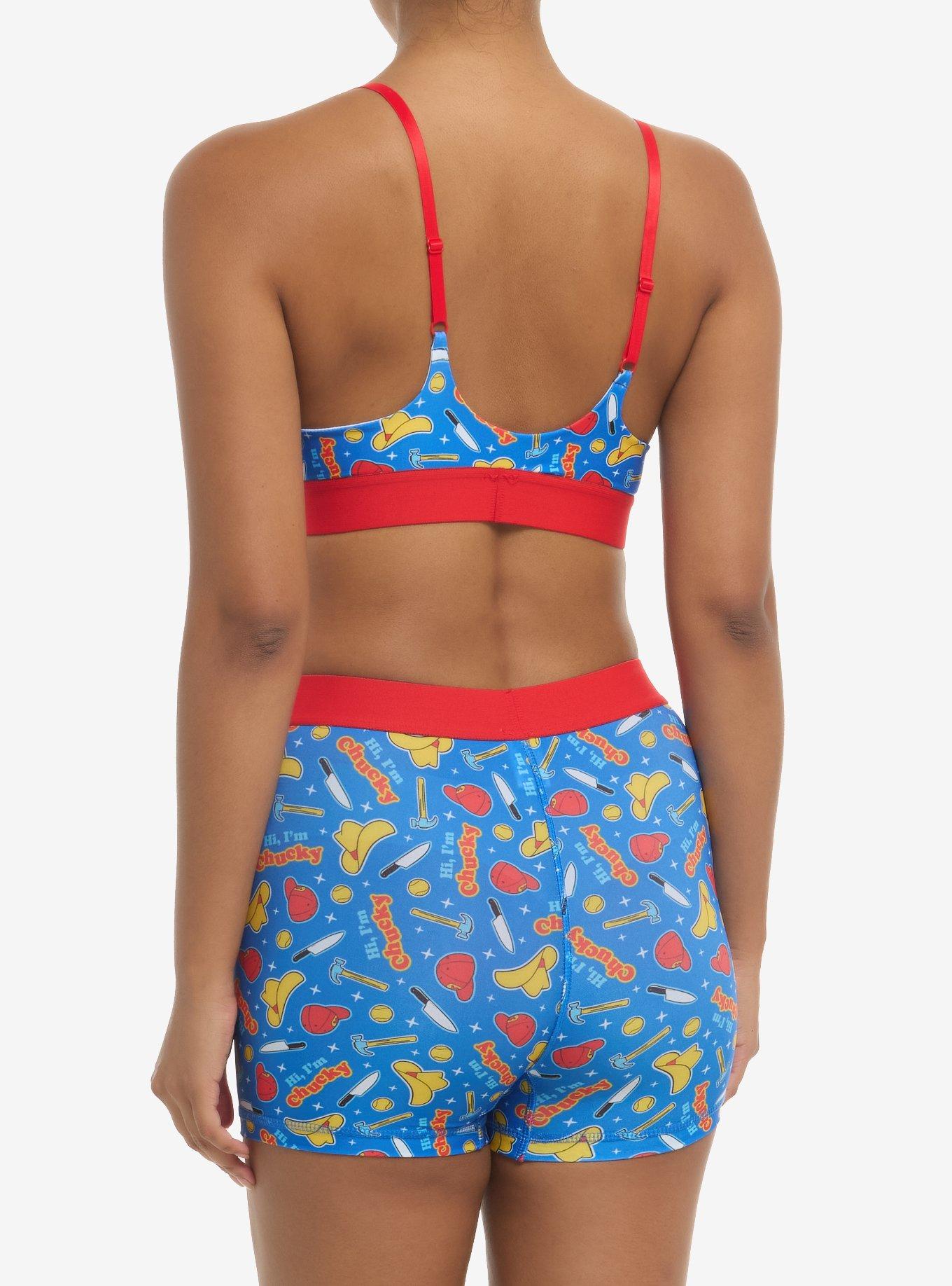 Chucky Good Guys Icons Bra & Boyshort Panty Set, MULTI, alternate