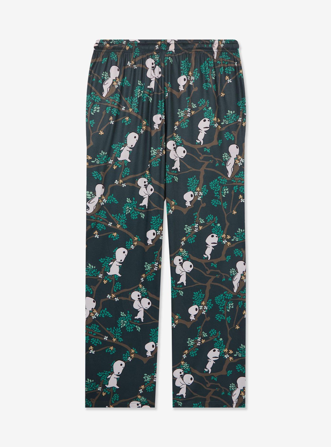 Studio Ghibli&reg; Princess Mononoke Kodama Tree Allover Print Sleep Pants &mdash; BoxLunch Exclusive, , hi-res