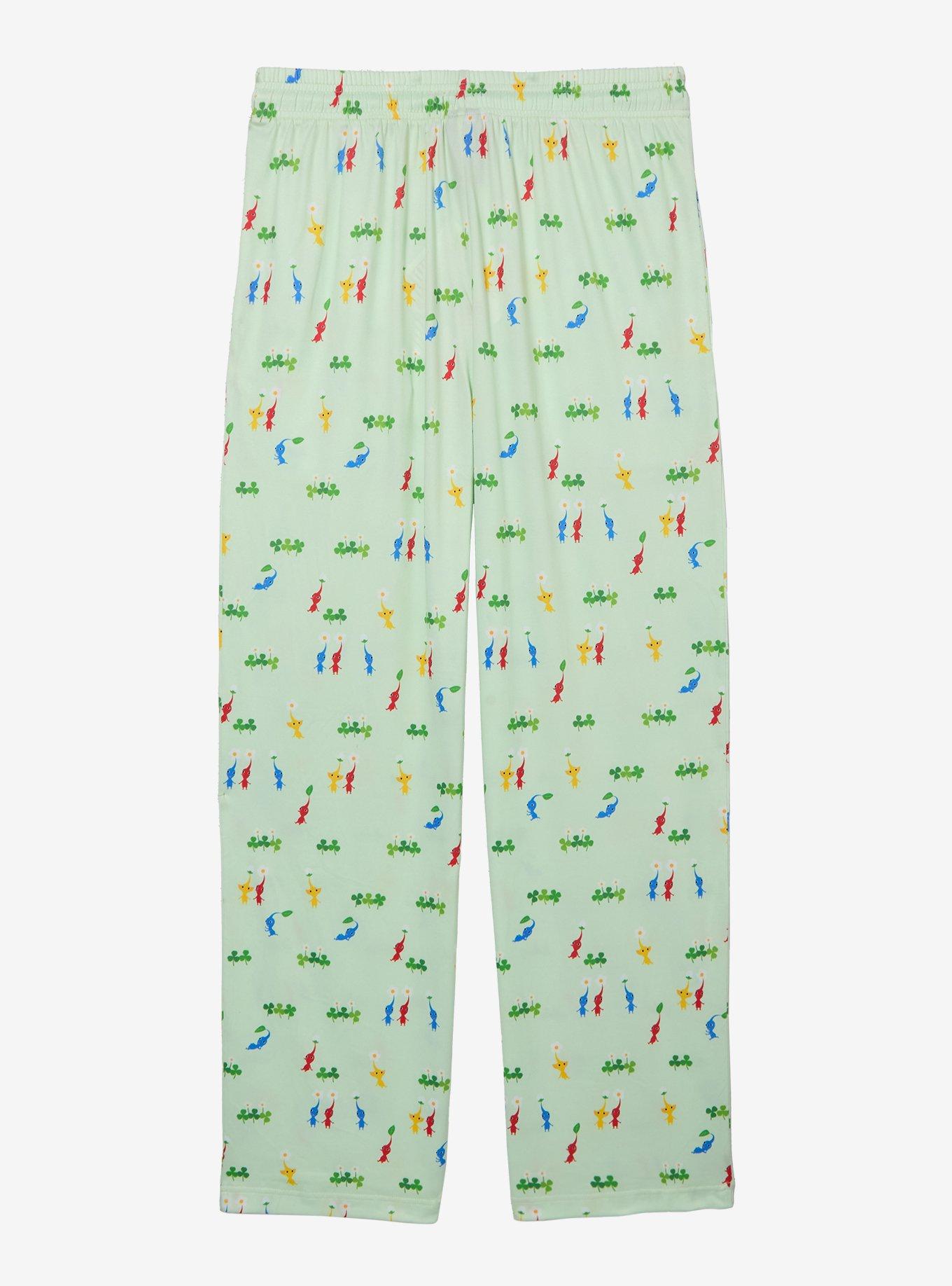 Pikmin Clovers Allover Print Sleep Pants - BoxLunch Exclusive, , hi-res