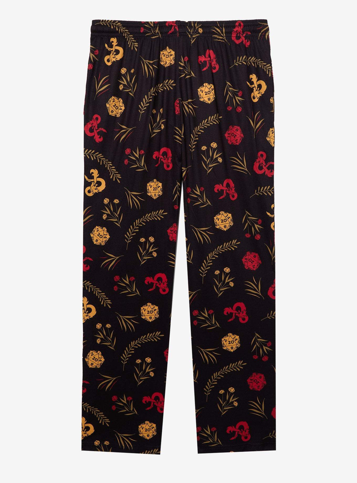 Dungeons & Dragons Floral Allover Print Sleep Pants - BoxLunch Exclusive