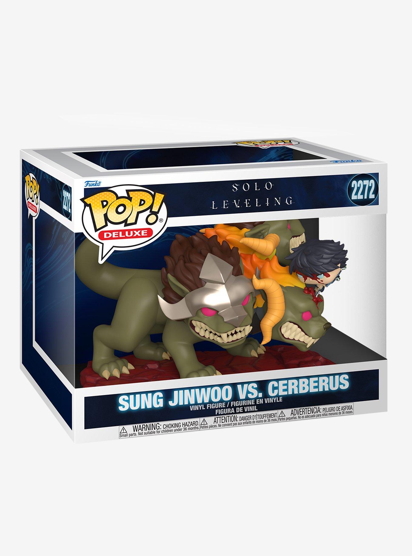 Funko Pop! Deluxe Solo Leveling Sung Jinwoo vs. Cerberus Vinyl Figure, , hi-res