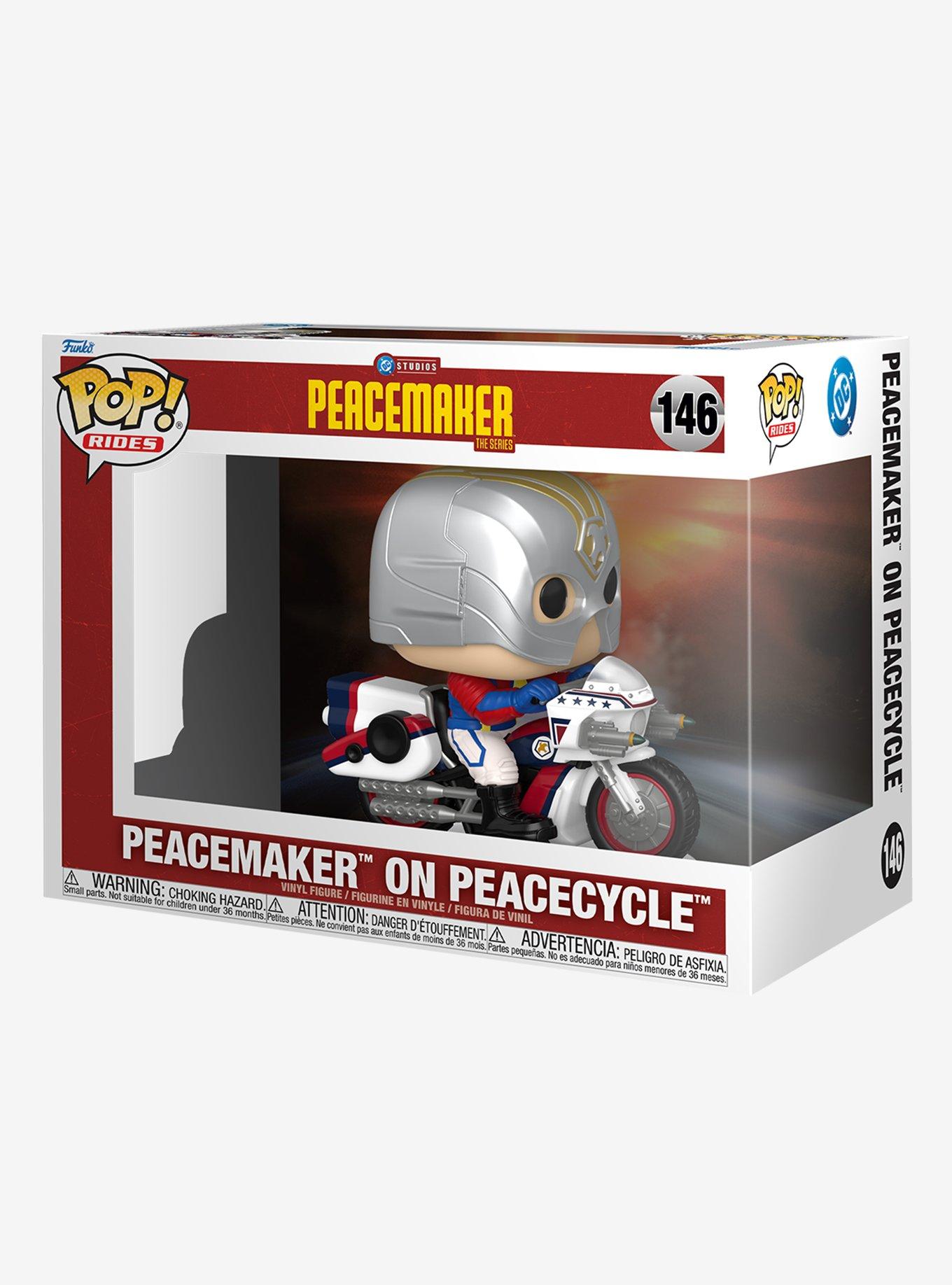 Funko Pop! Rides DC Comics Peacemaker Peacemaker on Peacecycle Vinyl Figure, , hi-res