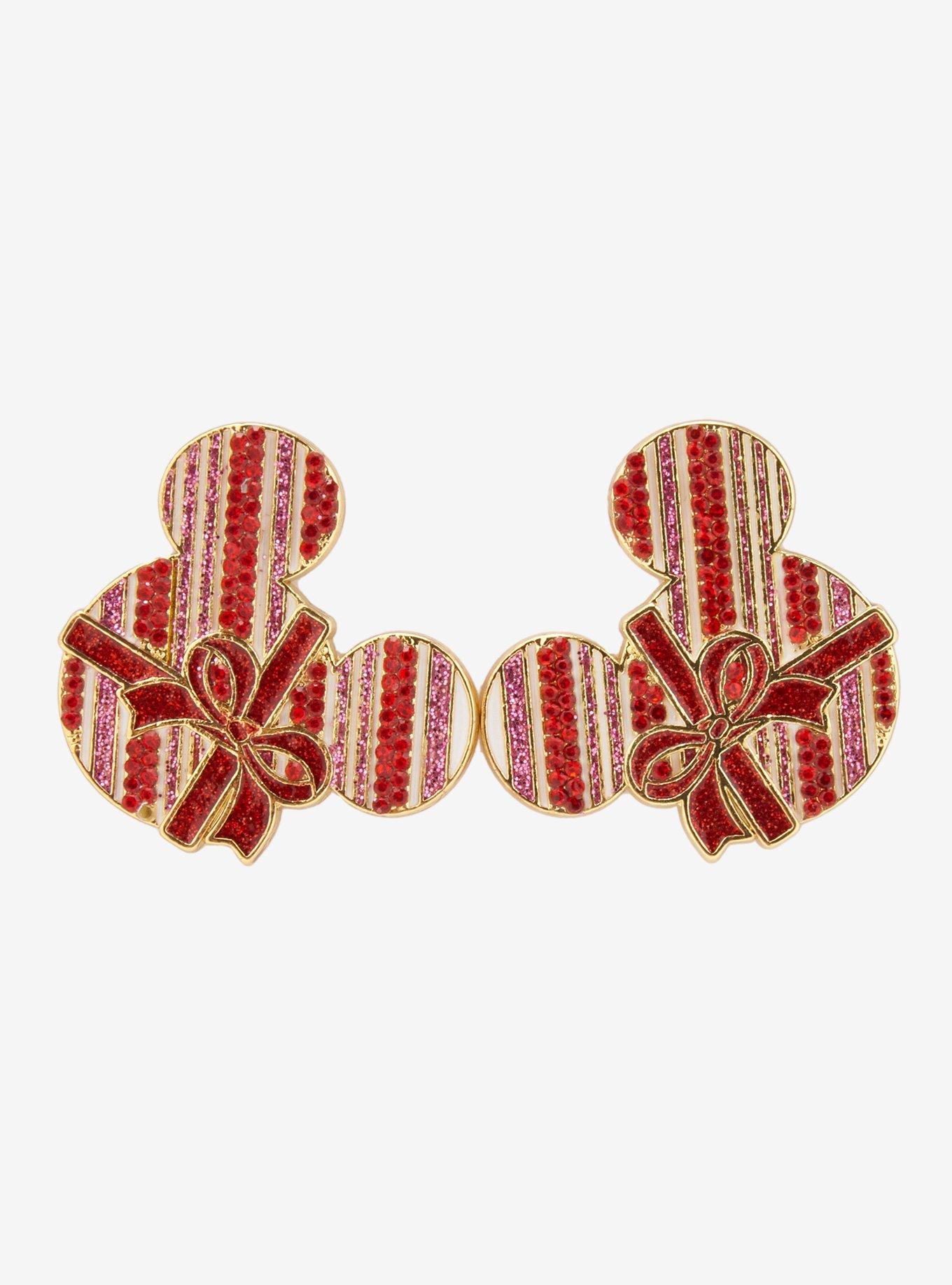 Baublebar Disney Mickey Mouse Present Rhinestone Stud Earrings