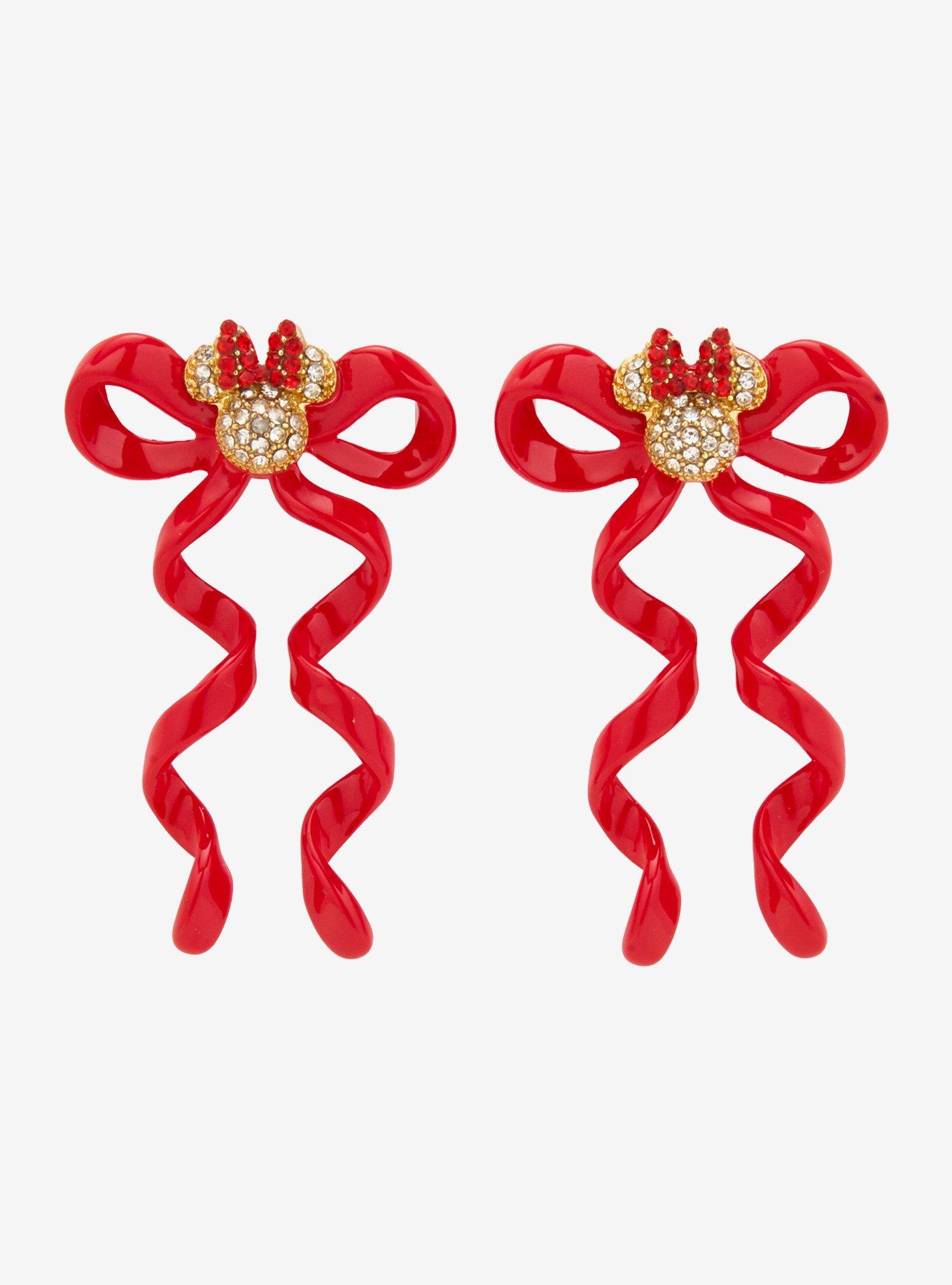 Baublebar Disney Minnie Mouse Red Bow Earrings