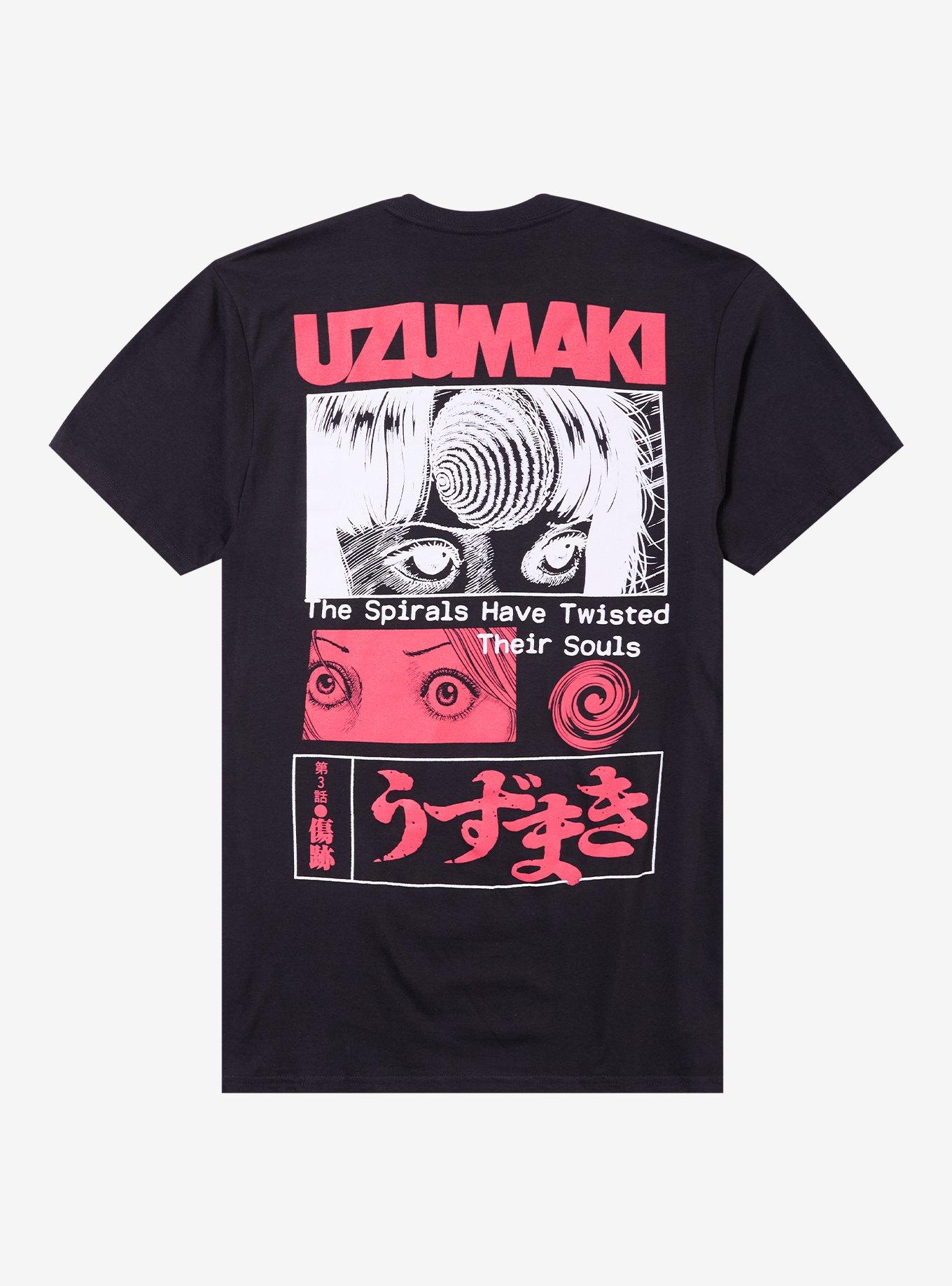 Junji Ito Uzumaki Logo & Panels T-Shirt, , hi-res