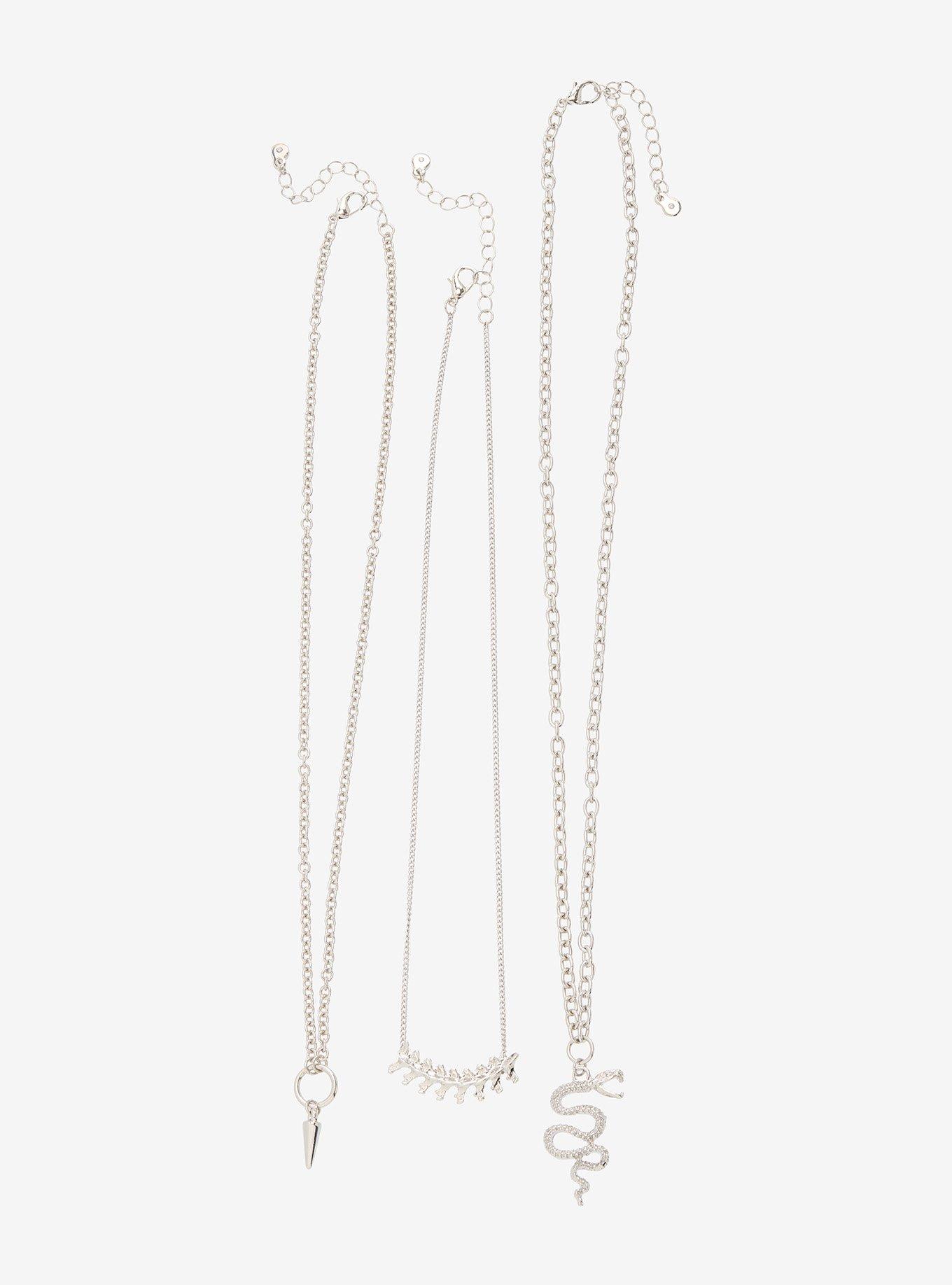 Skeleton Snake Necklace Set, , hi-res