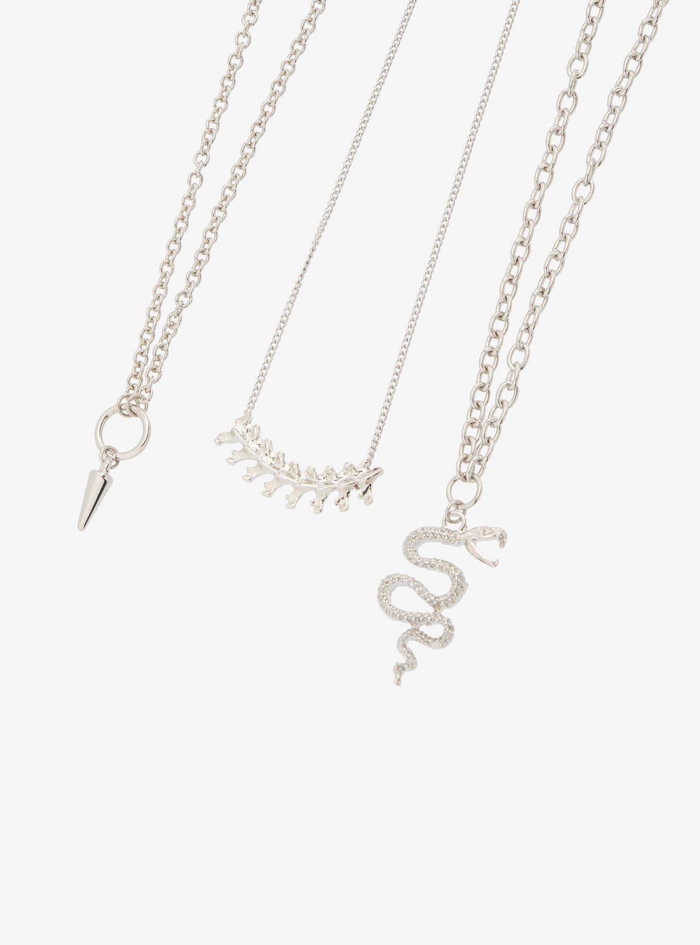 Skeleton Snake Necklace Set, , alternate