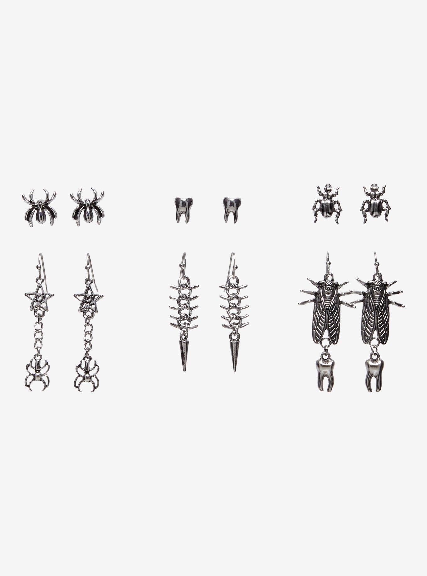 Bug Teeth Star Earring Set, , hi-res