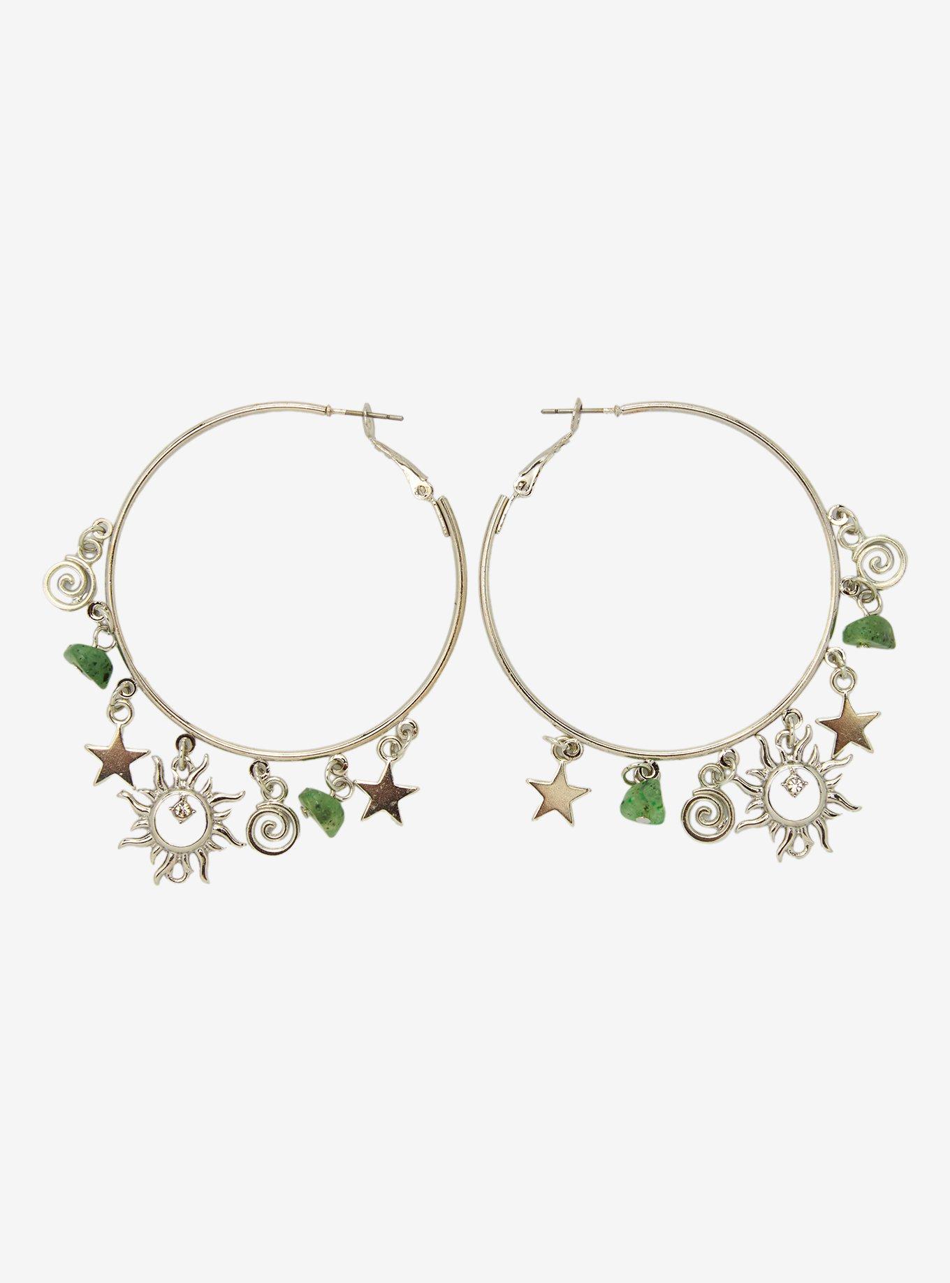 Thorn & Fable Sun Swirl Hoop Earrings, , hi-res