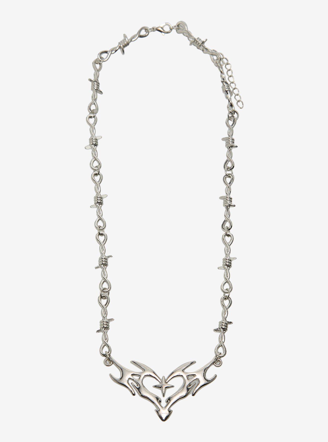 Chrome Heart Barbed Wire Necklace, , hi-res