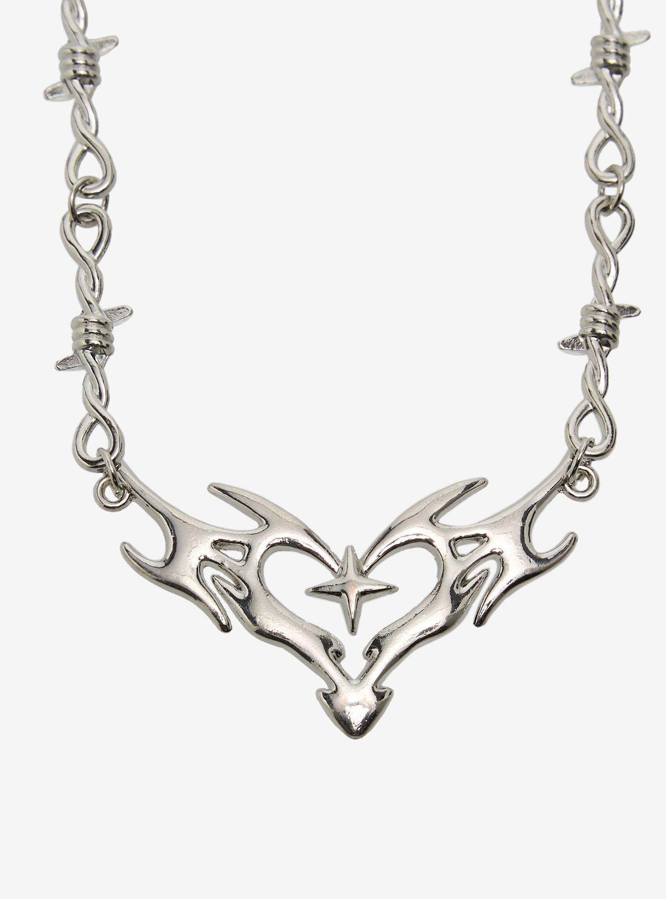 Chrome Heart Barbed Wire Necklace, , alternate