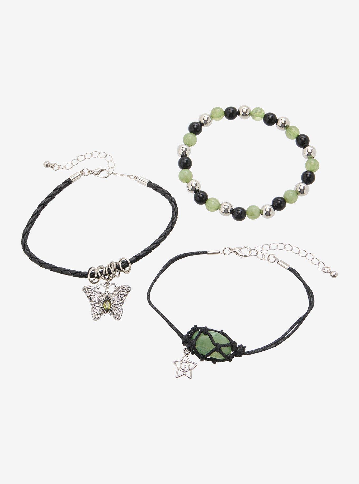 Thorn & Fable Butterfly Crystal Bracelet Set, , hi-res
