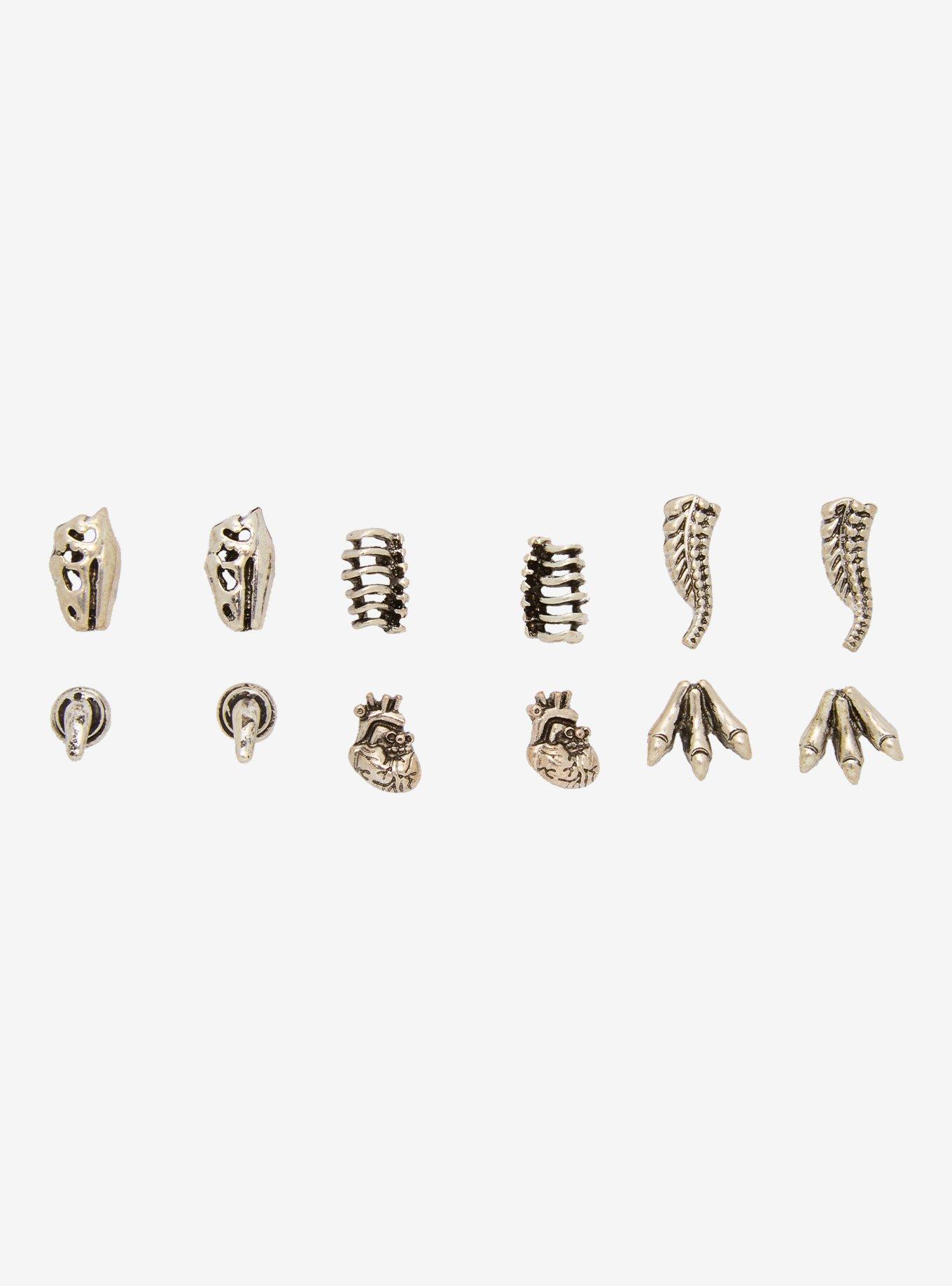 Dinosaur Anatomy Stud Earring Set, , hi-res