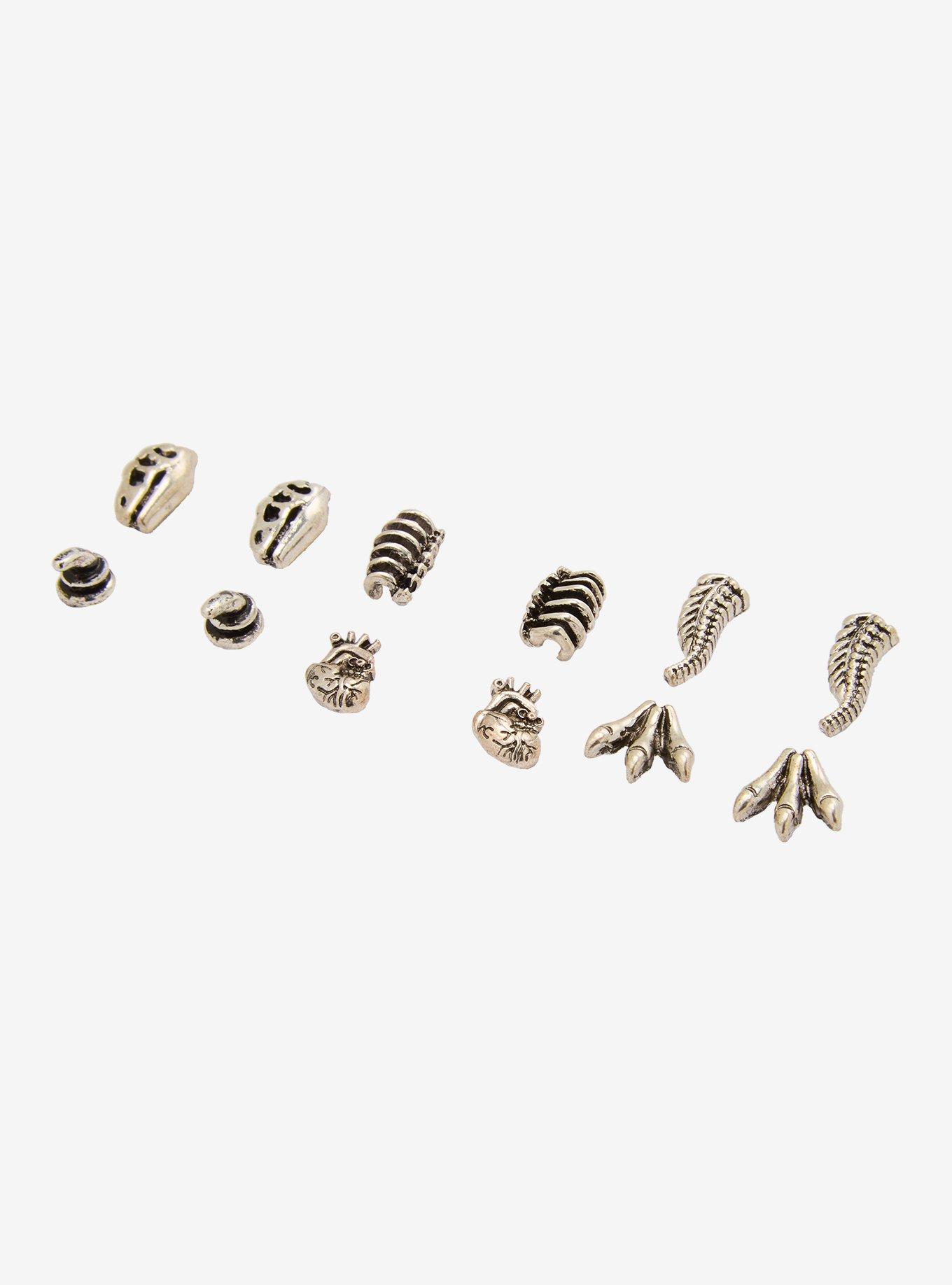 Dinosaur Anatomy Stud Earring Set, , alternate