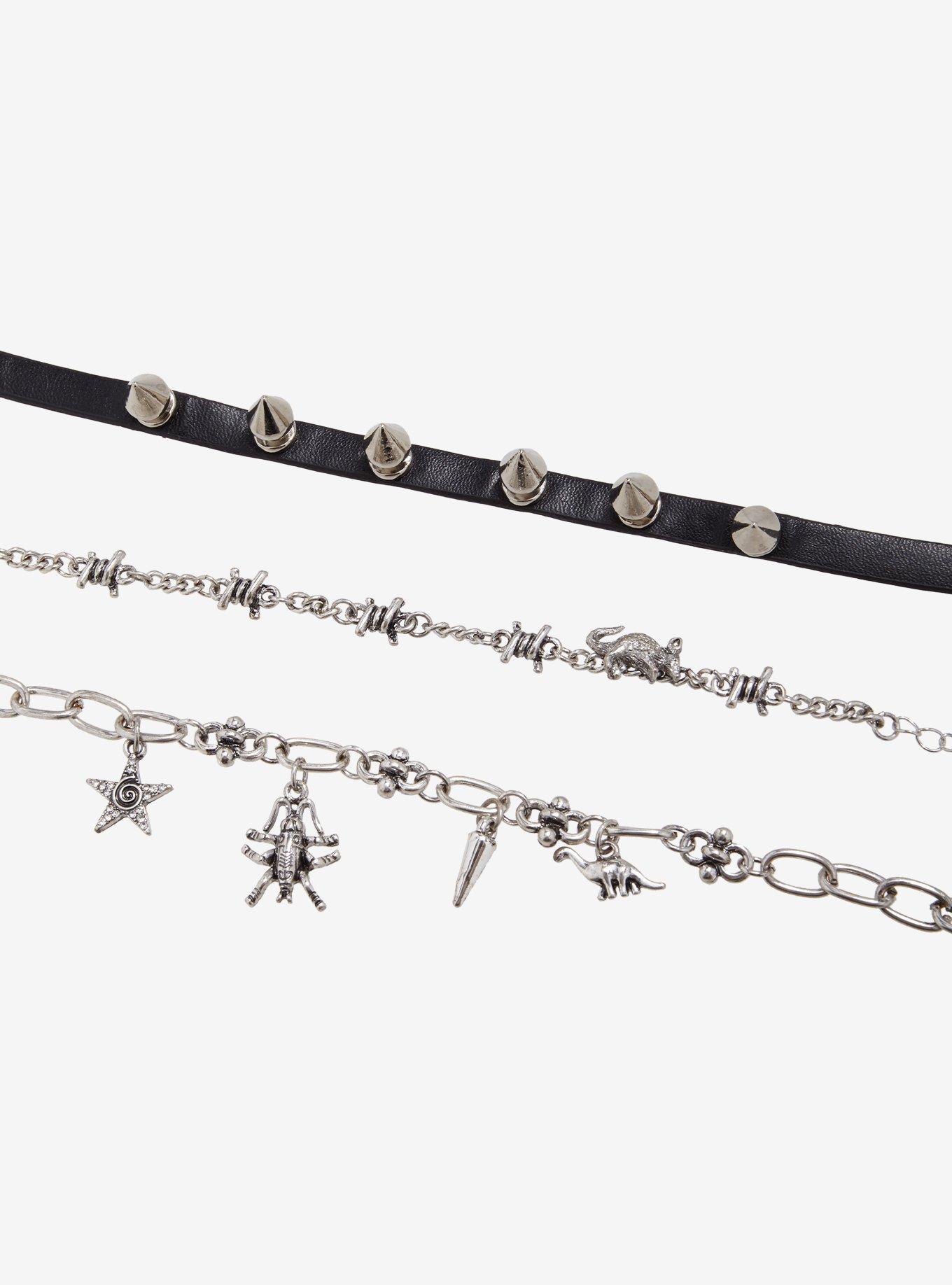 Critter Spike Barbed Wire Bracelet Set, , alternate