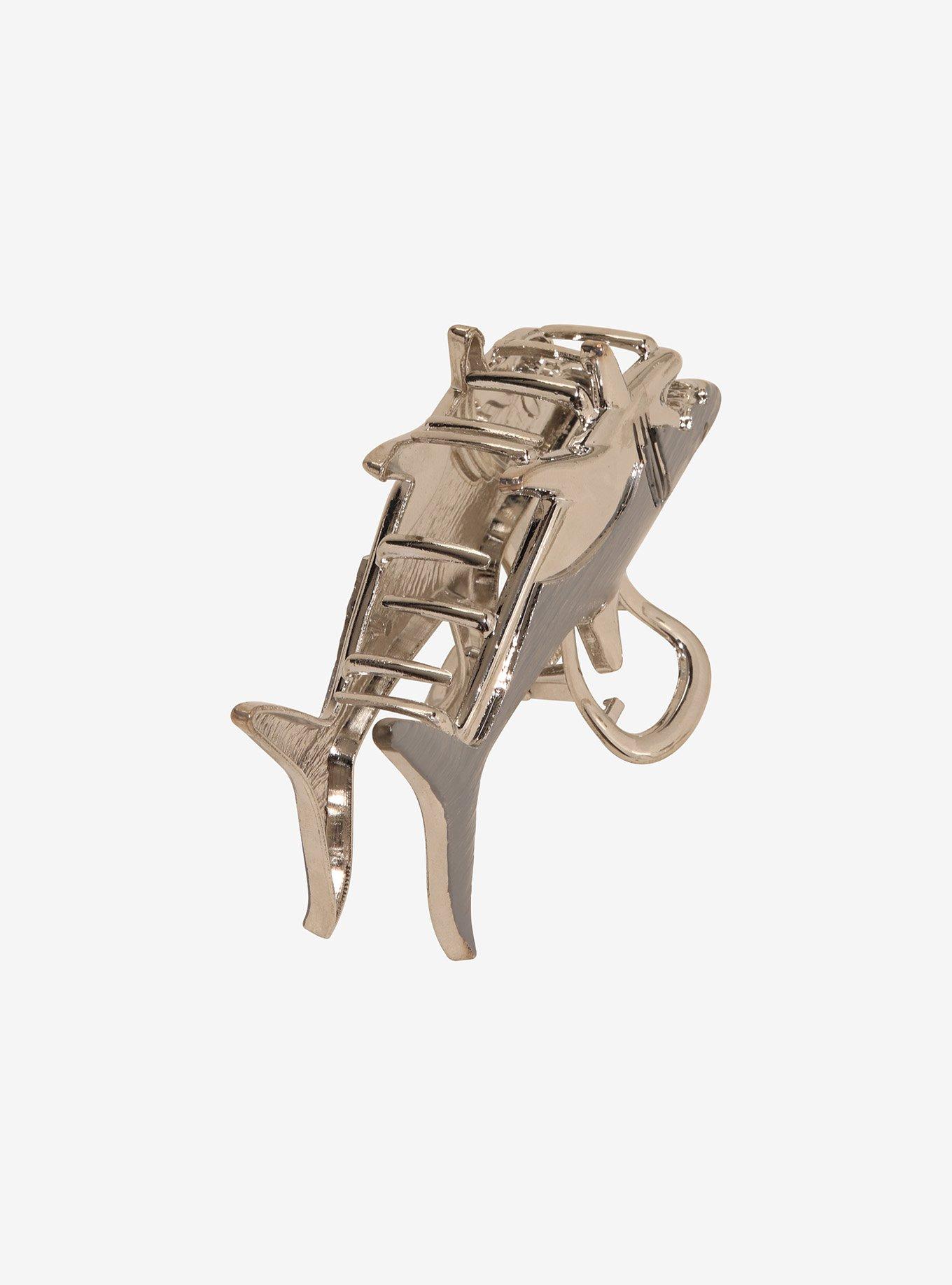 Great White Shark Metal Claw Hair Clip, , alternate