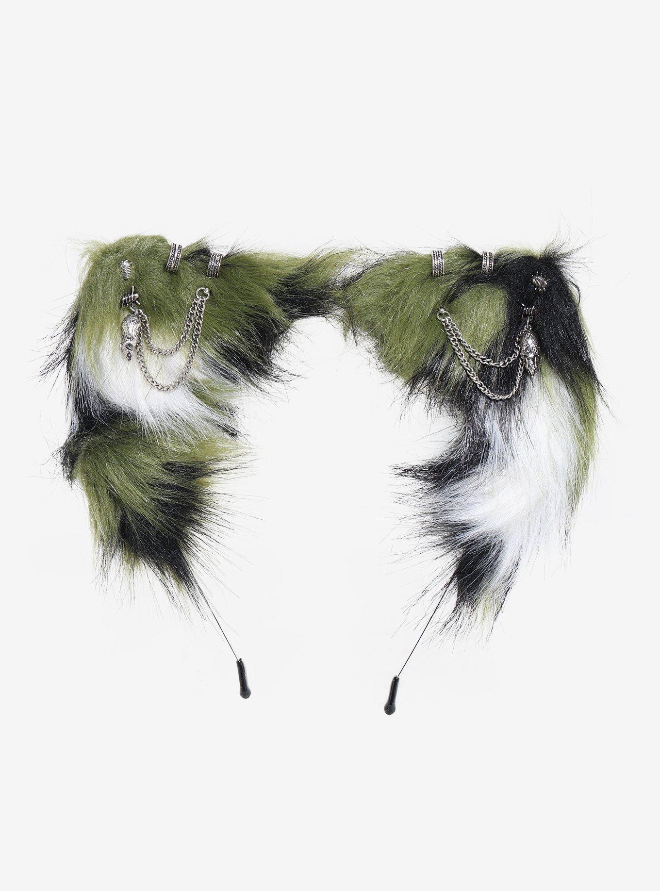 Grunge Rat Charm Cat Ear Headband, , hi-res