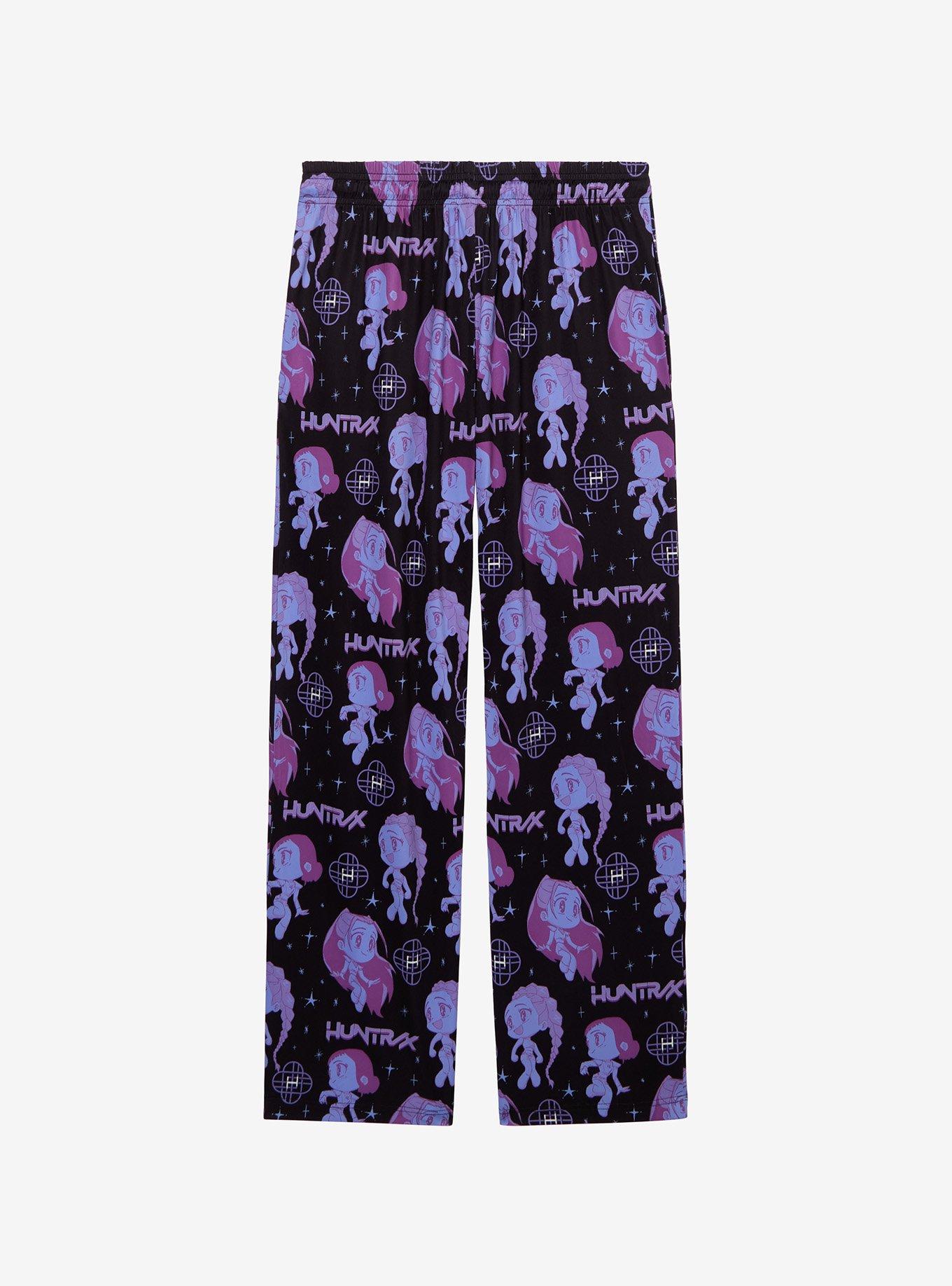 KPop Demon Hunters HUNTR/X Chibi Allover Print Sleep Pants — BoxLunch Exclusive, , hi-res