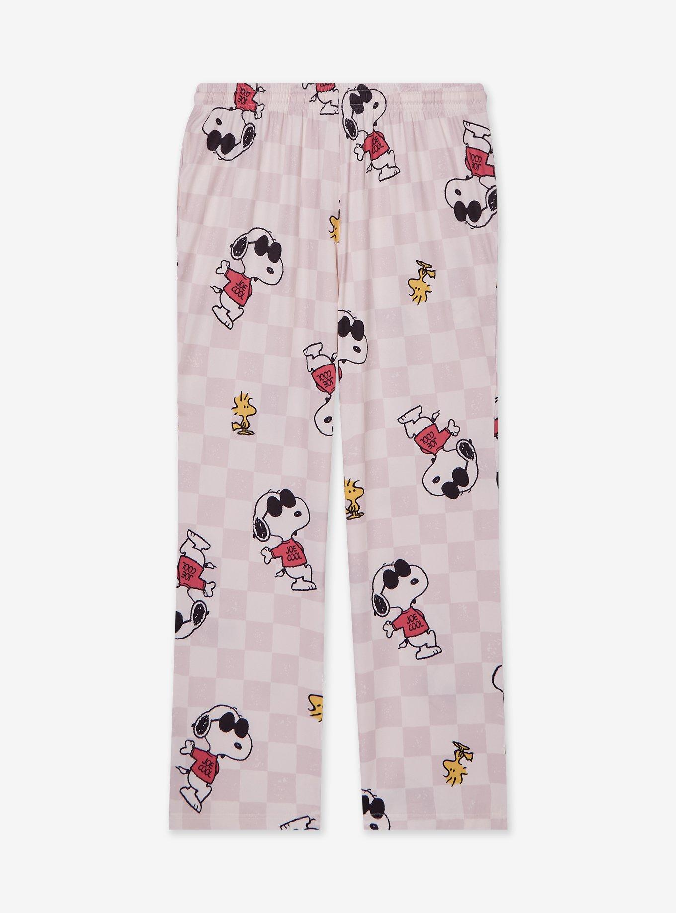 Peanuts Snoopy Joe Cool & Woodstock Checkered Sleep Pants - BoxLunch Exclusive, , hi-res