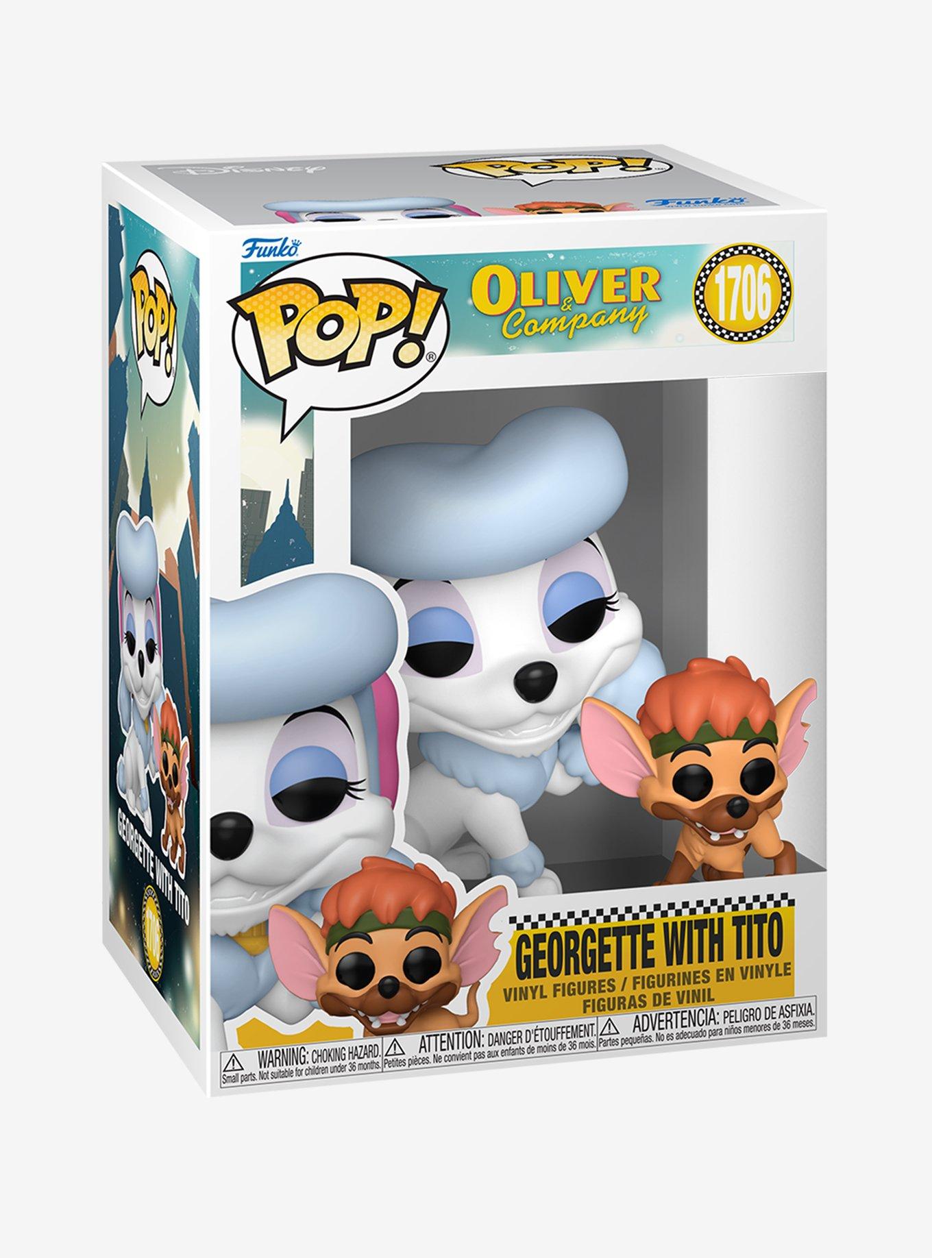Funko Pop! Disney Oliver and Company Georgette With Tito Vinyl Figure, , hi-res